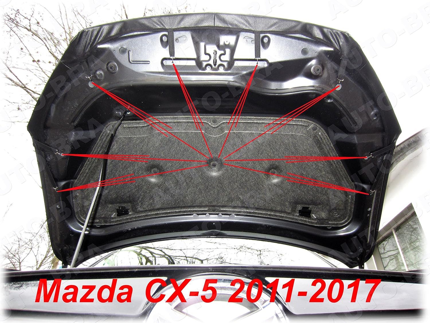 auto-bra Autoplane AB3-00060 Steinschlagschutz für CX-5 CX5 CX 5 2011-2017 Haubenbra