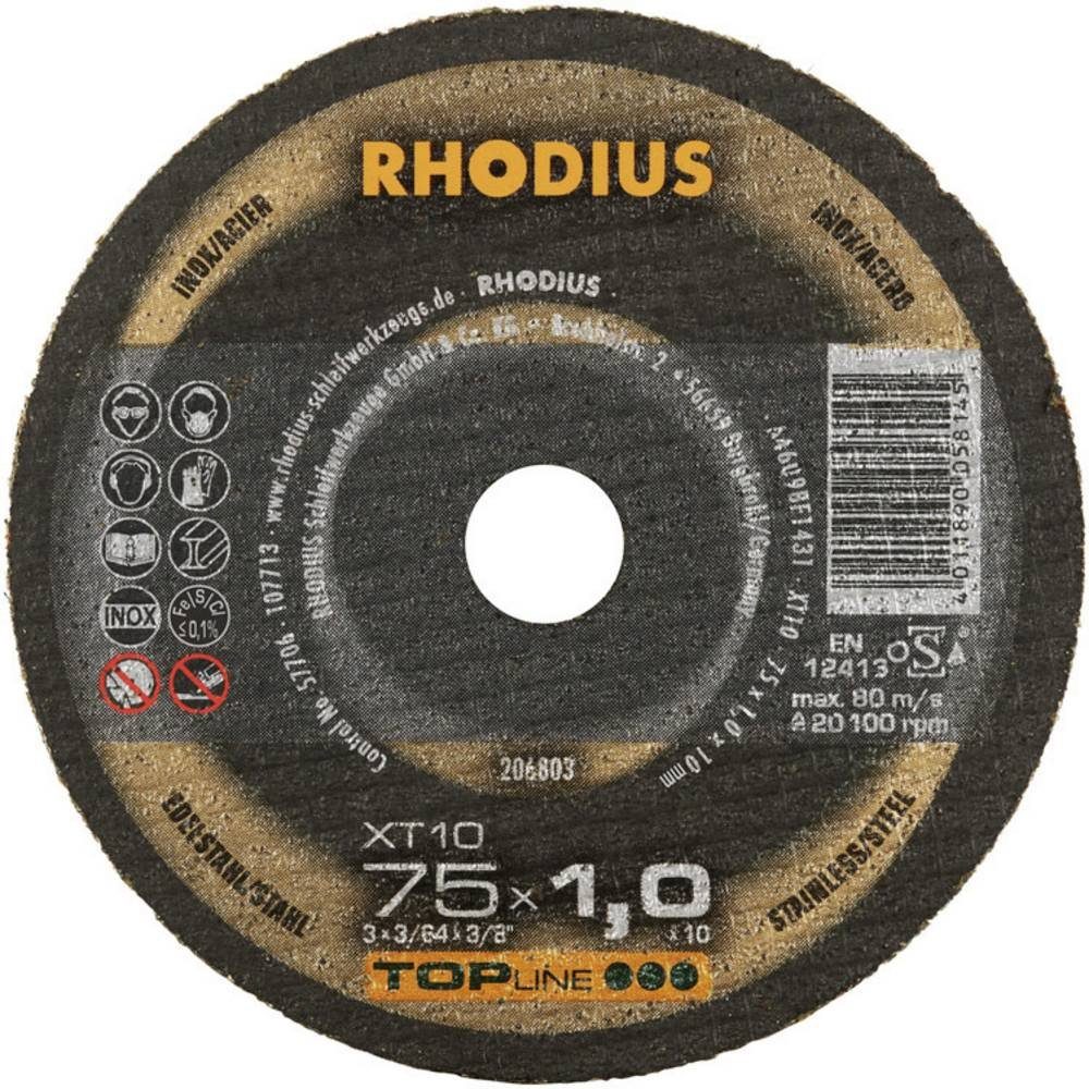 Rhodius Trennscheibe Trennscheibe 10.0 75 x 1.0 x mm