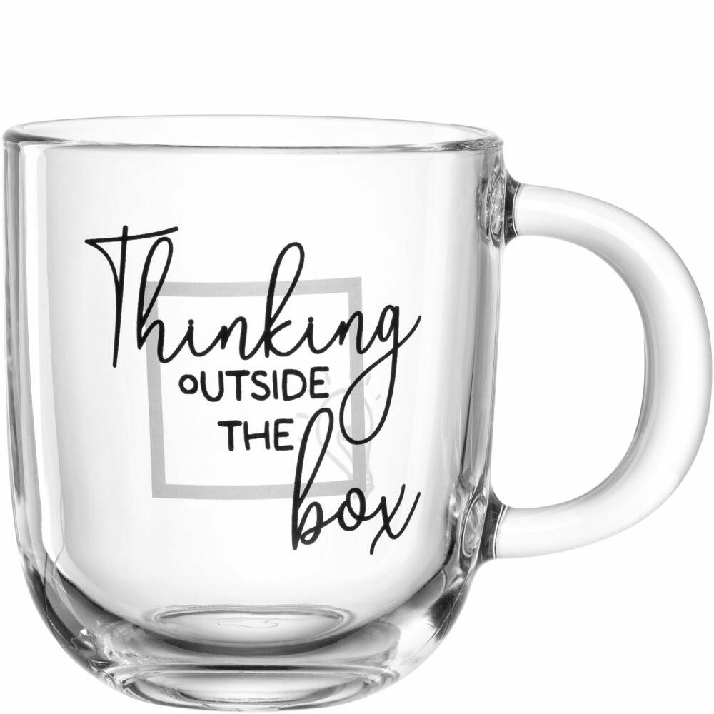 LEONARDO Tasse Ufficio Thinking outside the box 400 ml, Glas