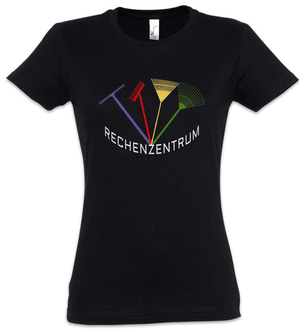 Print-Shirt Rechenzentrum Damen T-Shirt Computer Server Rächen Gartenarbeit Admin