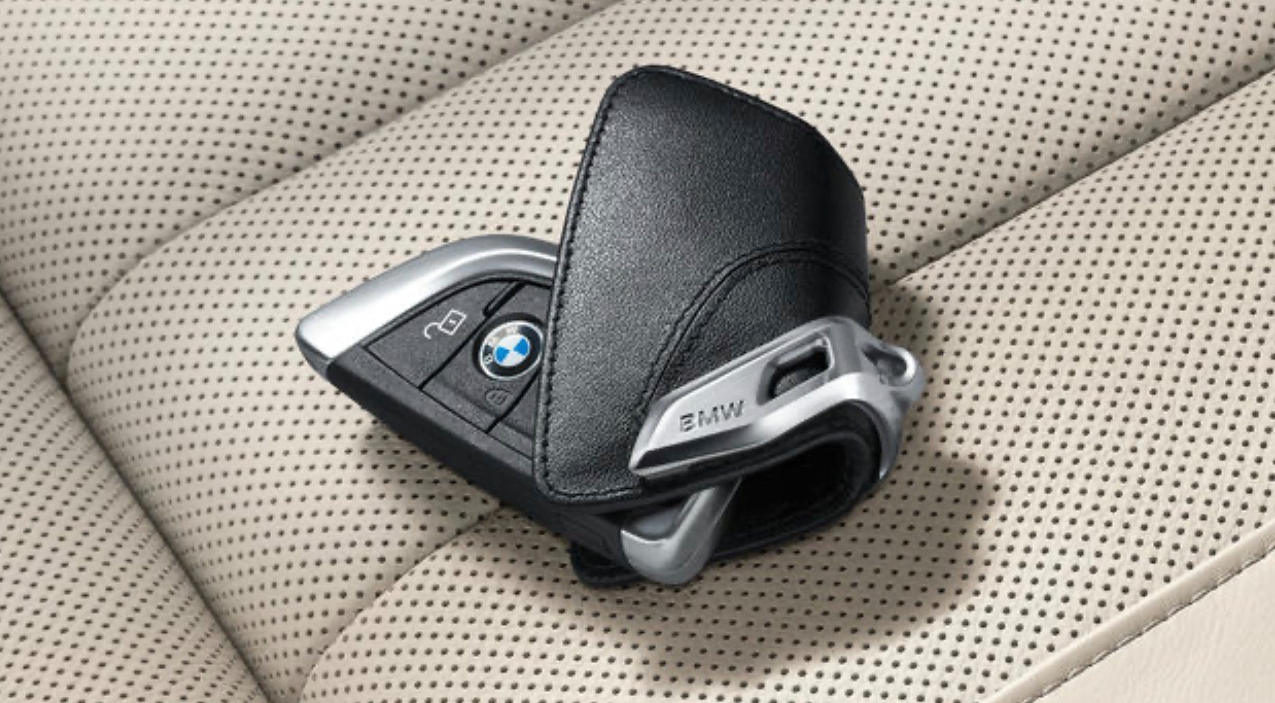 BMW Schlüsselanhänger BMW Schlüsseletui mit Edelstahlspange günstig online kaufen