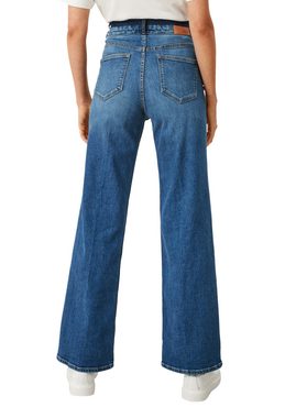 s.Oliver 5-Pocket-Jeans Regular: Wide leg-Jeans mit Bügelfalte Waschung