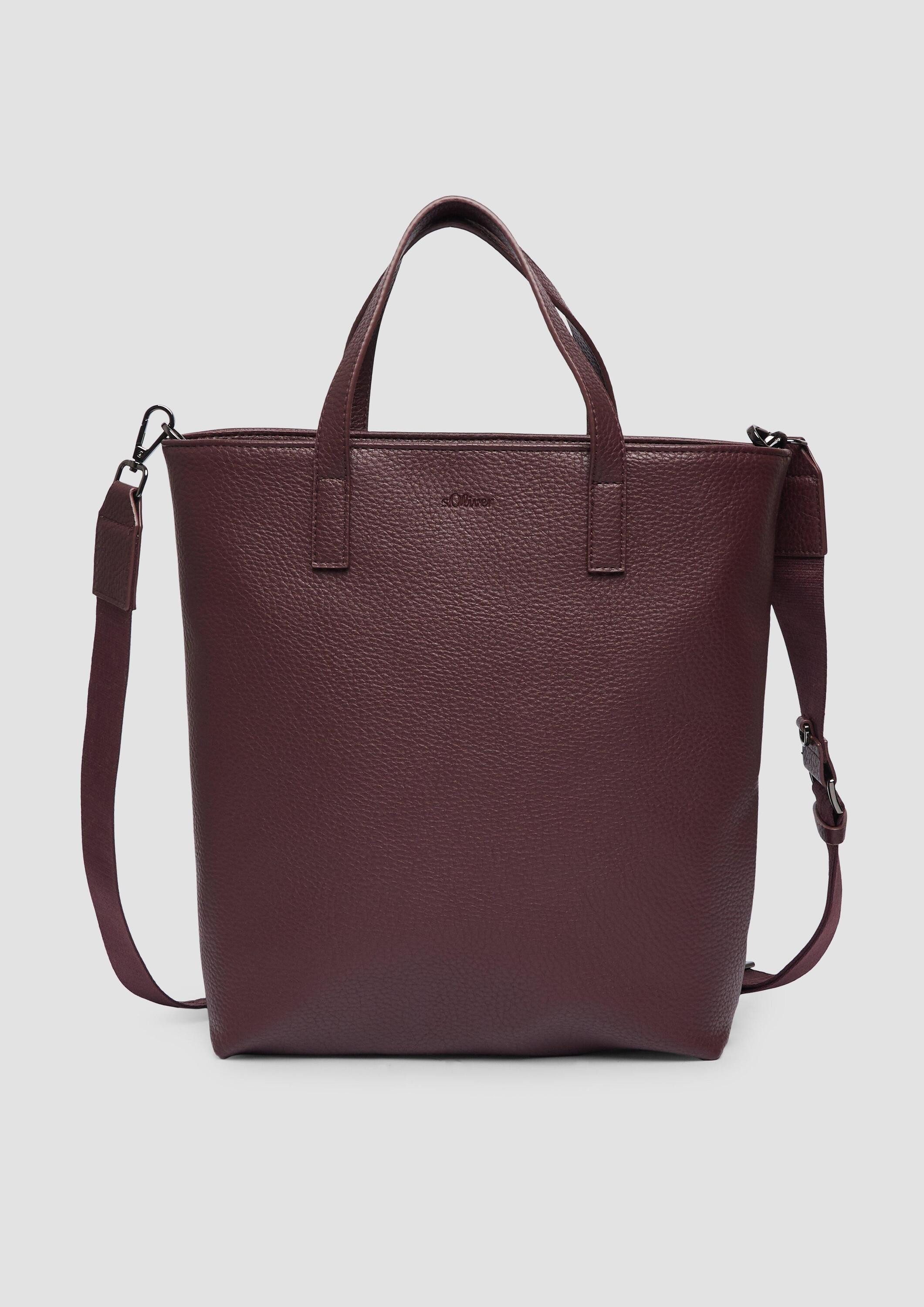 s.Oliver Сумки для покупок Tasche (1-tlg), Сумки для покупок aus Lederimitat mit abnehmbarem Logo-Schulterriemen