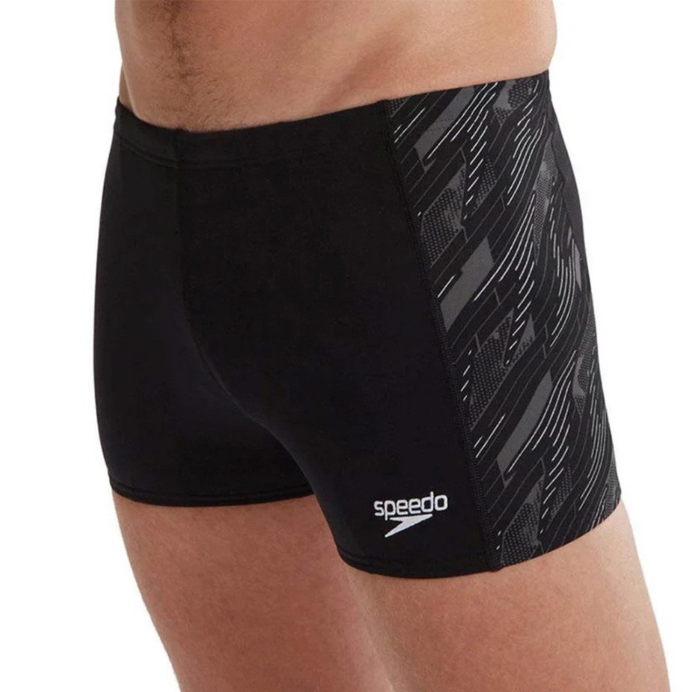 Speedo Badehose Speedo Hyperboom Panel Aqua Badehose Herren 8-00301417216 Schwarz