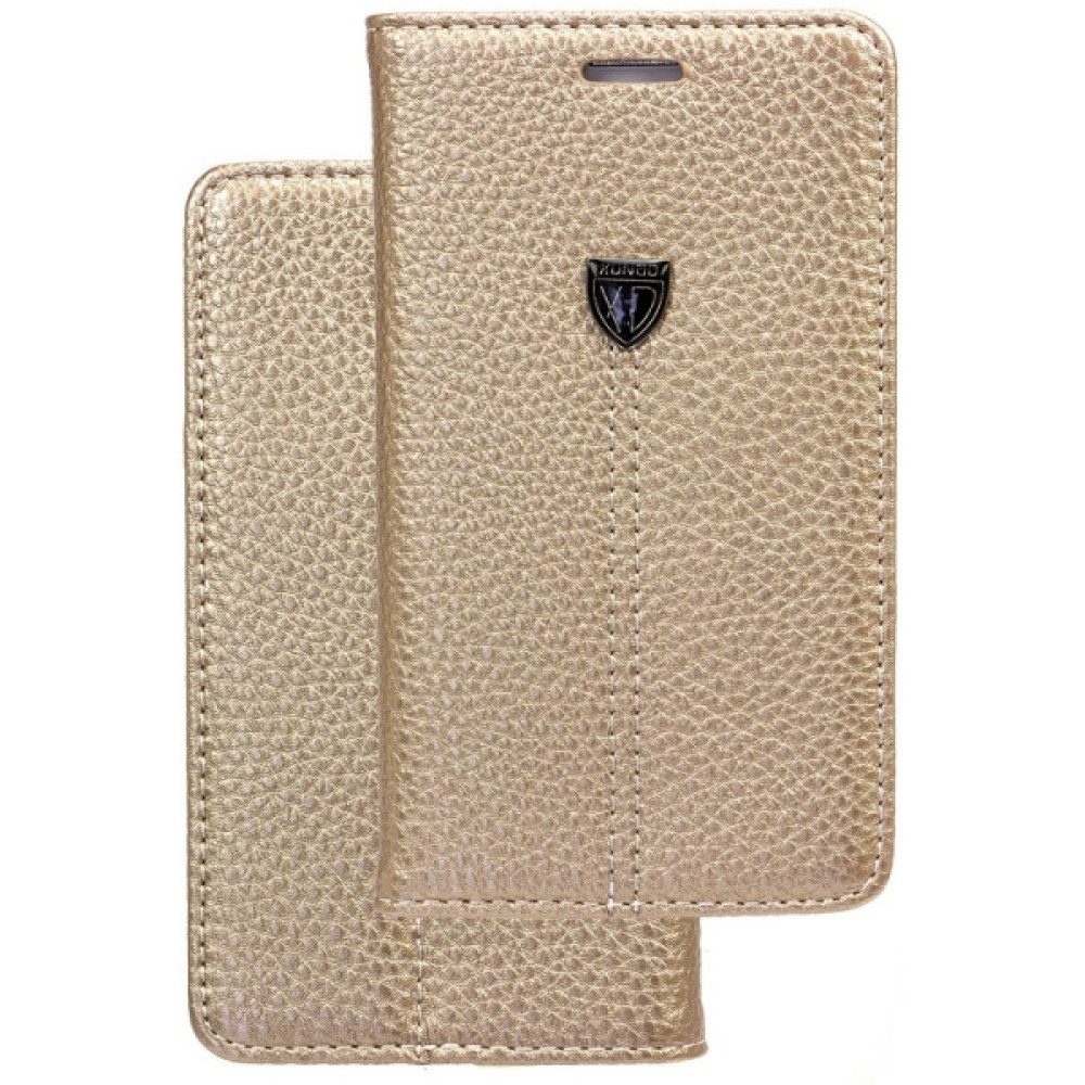 Handytasche Book Case Handyhülle für Huawei P10 Plus Gold Schutz Tasche (Book Cover)
