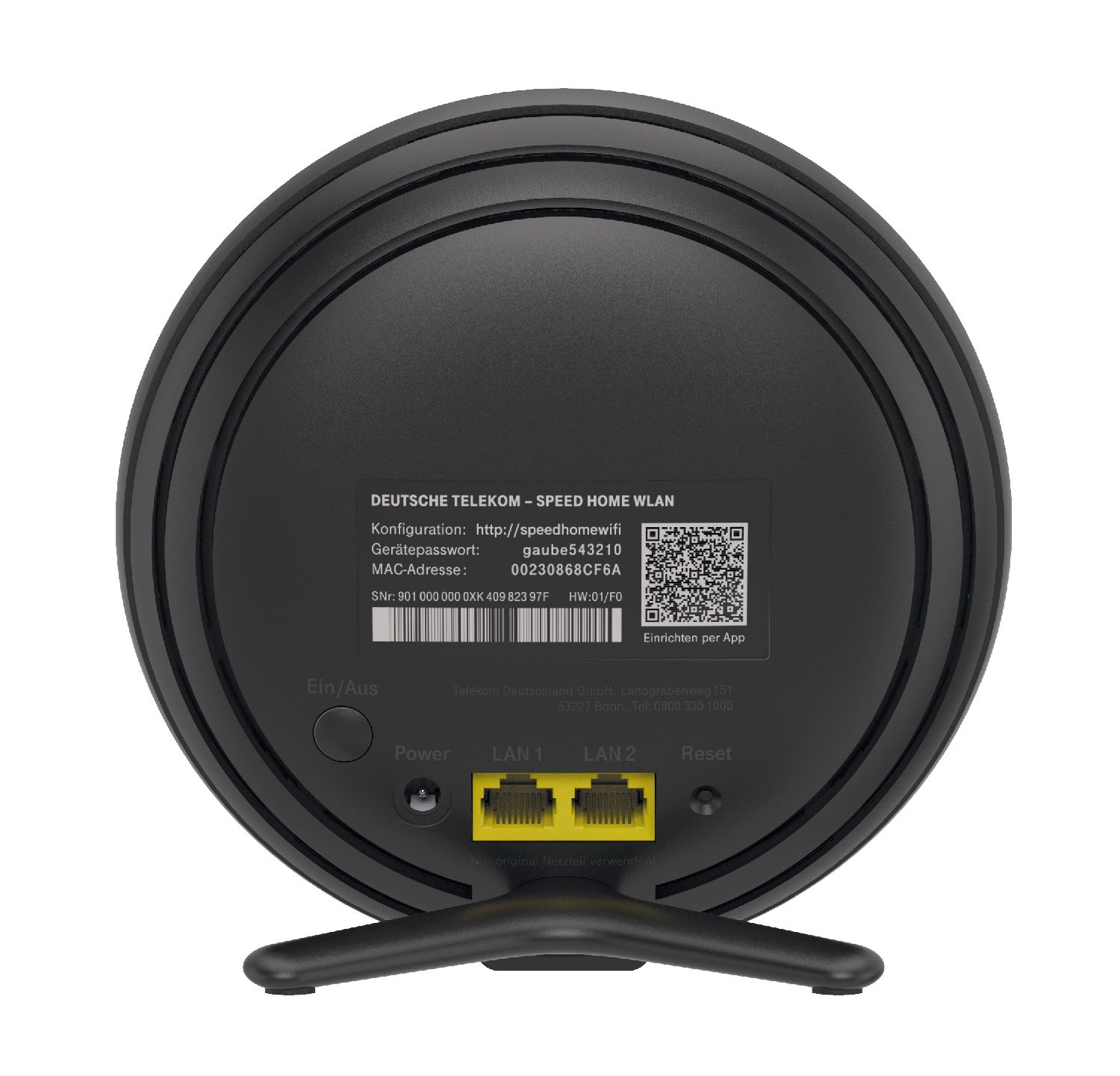 T-Home Speed Home WLAN WLAN-Repeater, kompatibel zu Wi Fi 4 (a/b/g/n) / Wi Fi 5 (ac)