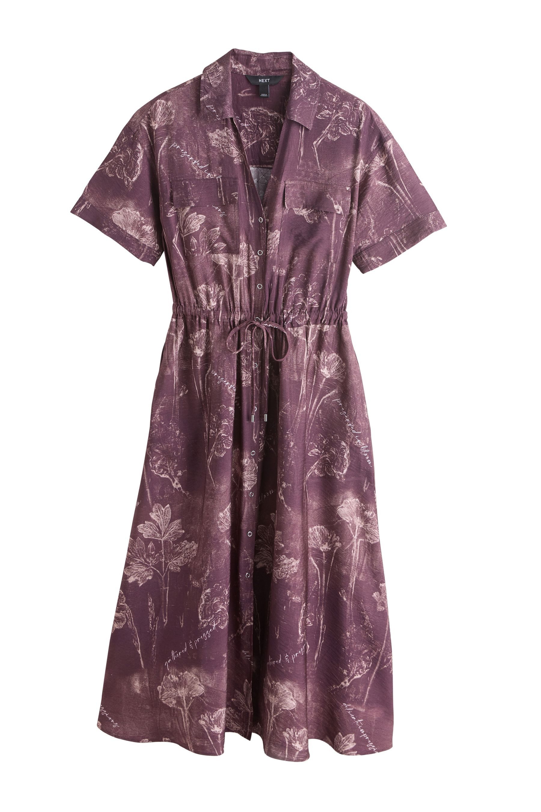 Next Midikleid Kurzärmeliges Utility-Midikleid (1-tlg)
