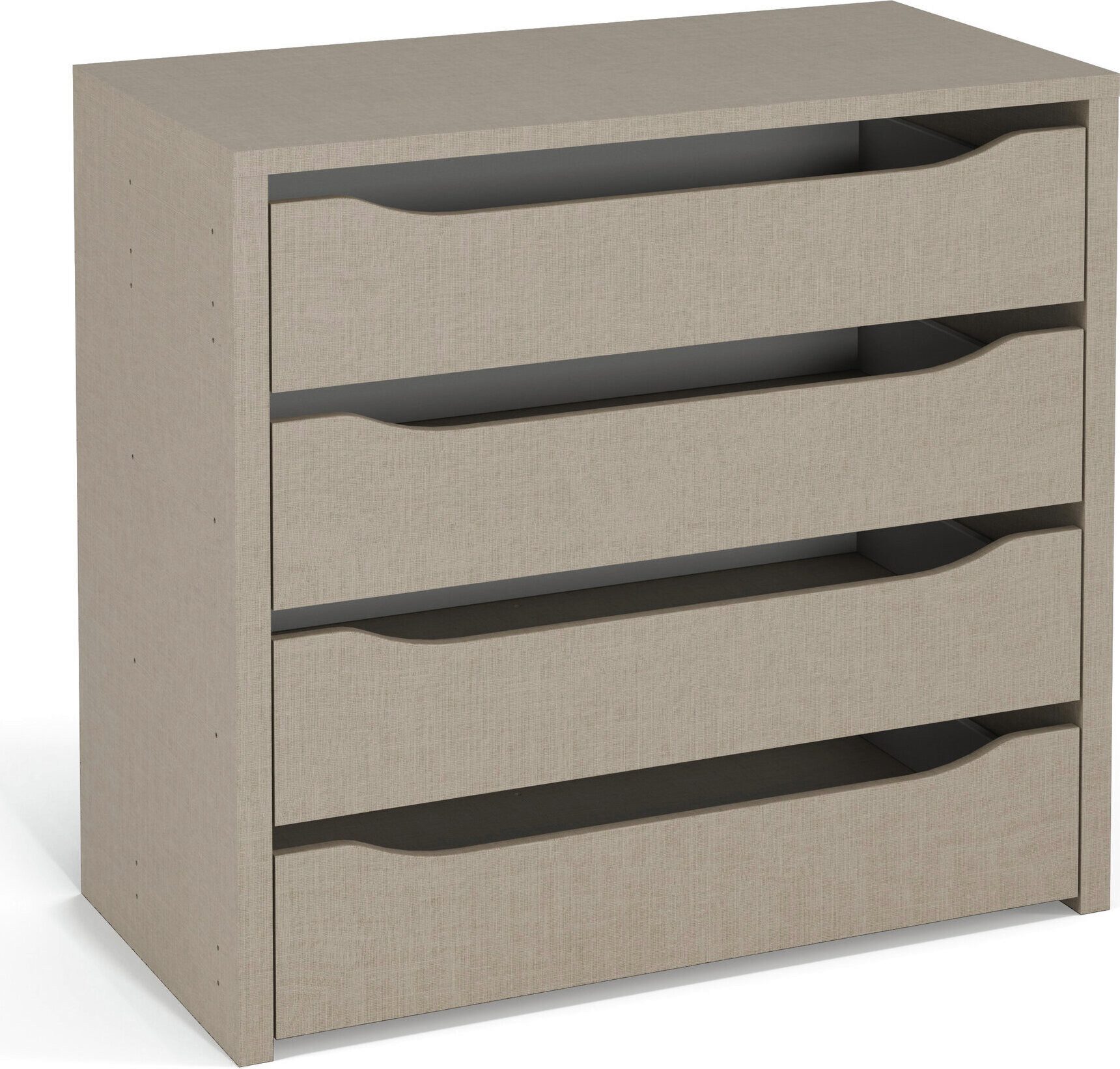 rauch Schubladeneinsatz Zubehör für Rauch-Schränke Garderobe Kleiderschrank Schrank, mit 4 Schubladen, Breite 88 cm, Tiefe 45 cm, MADE IN GERMANY