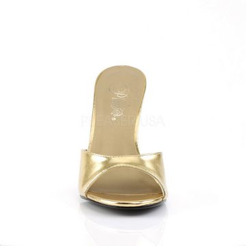 Pleaser Pantolette CLASSIQUE-01 - Gold Metallic SALE High-Heel-Pumps