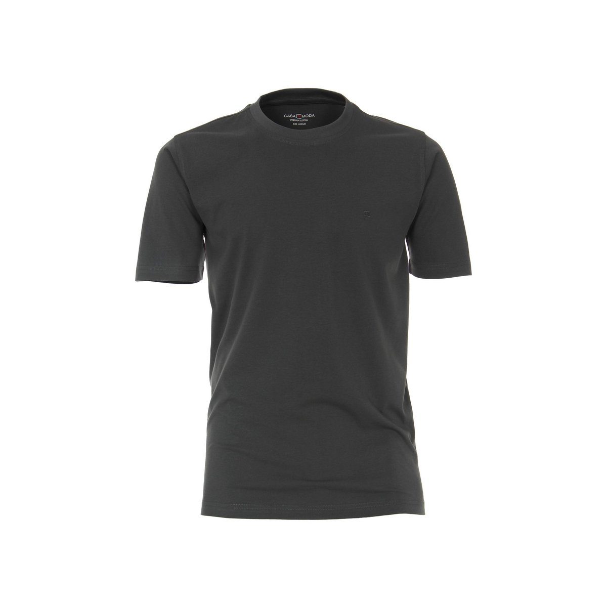 CASAMODA T-Shirt schwarz (1-tlg) Blau regular (125)