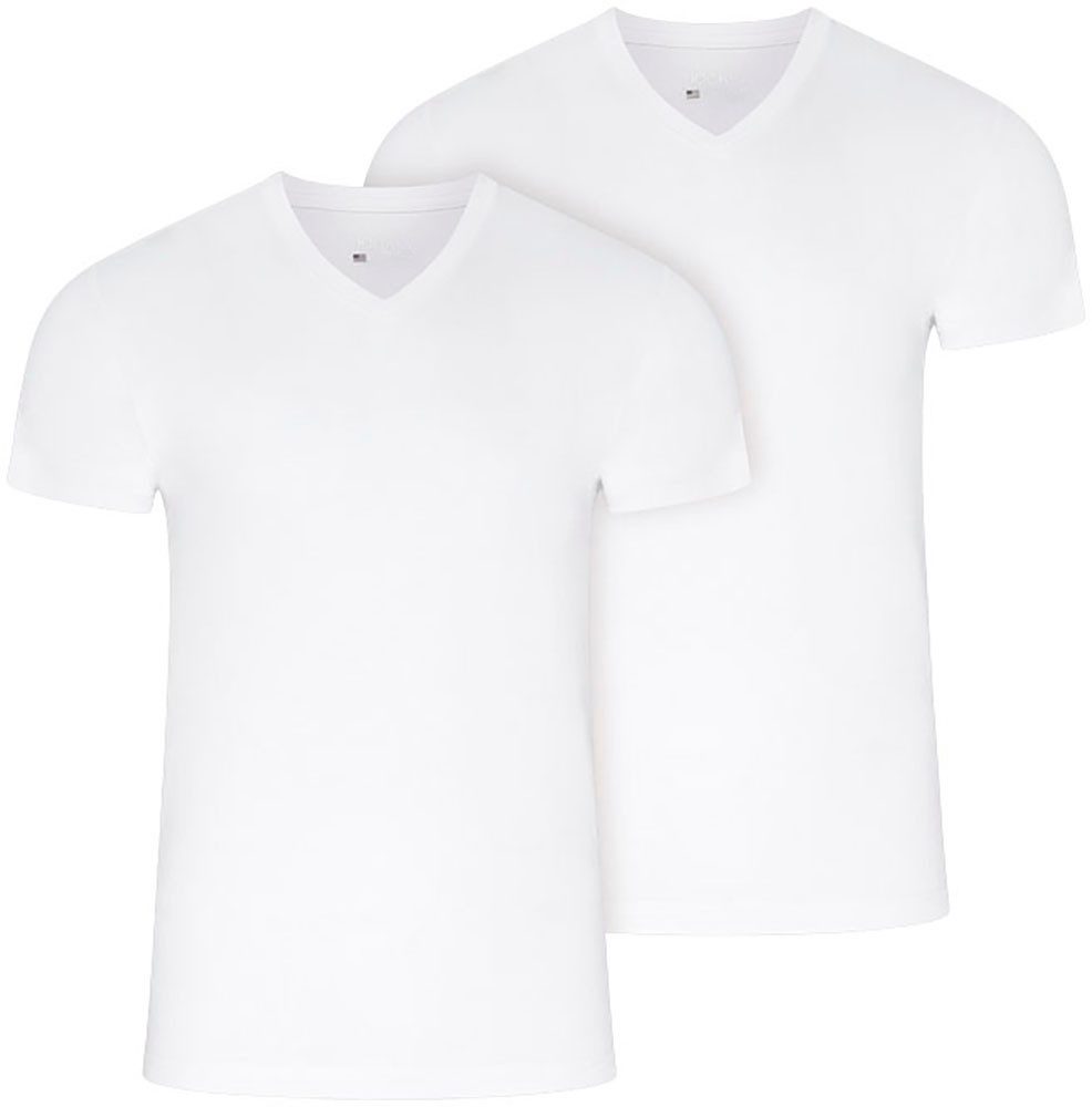 Jockey V-Shirt American T-Shirt (2er Pack) lockere Passform