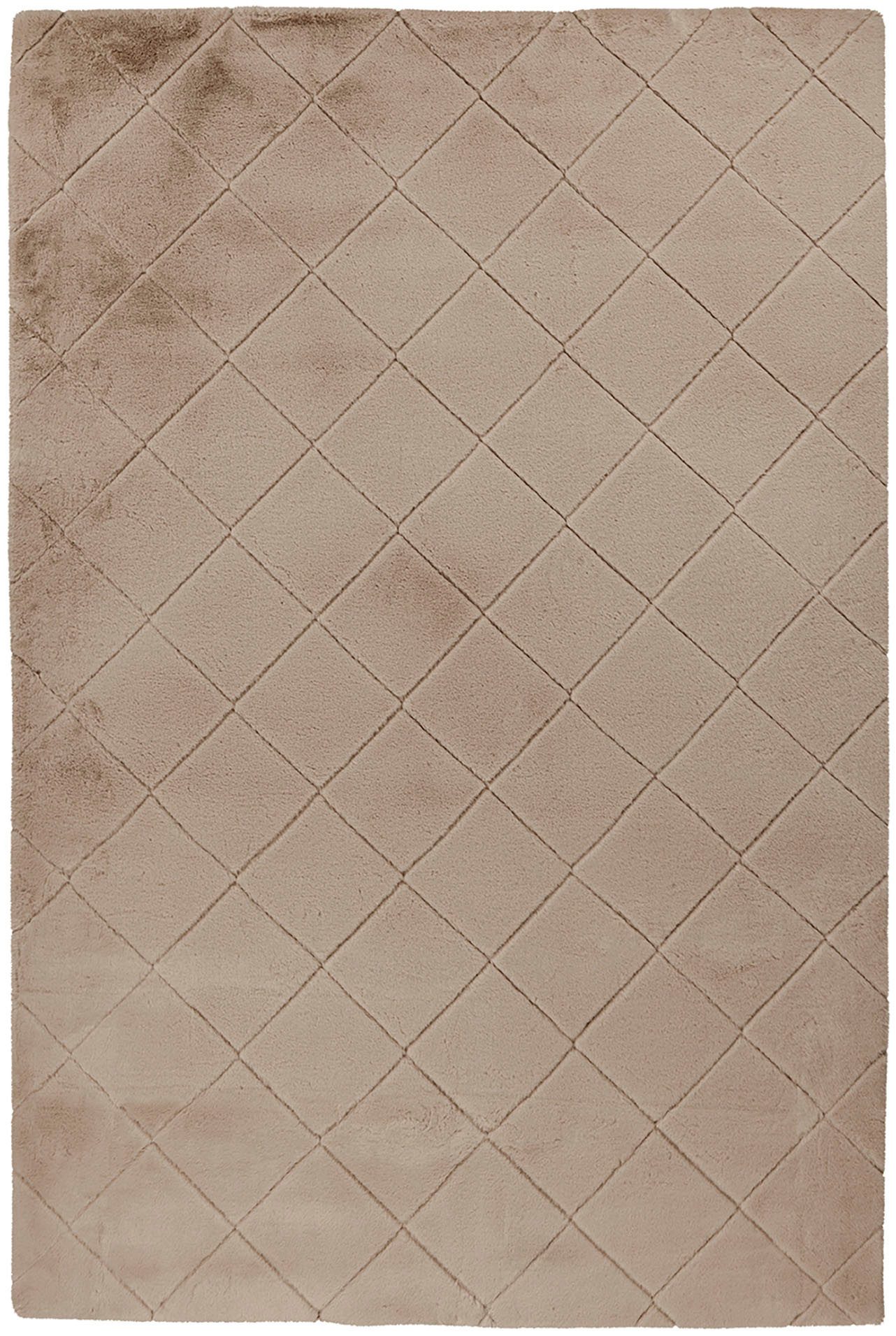 Padiro Teppich Imala 125, rechteckig, Höhe: 30 mm, Besonders weiche Haptik, flauschig, geprägtes Muster