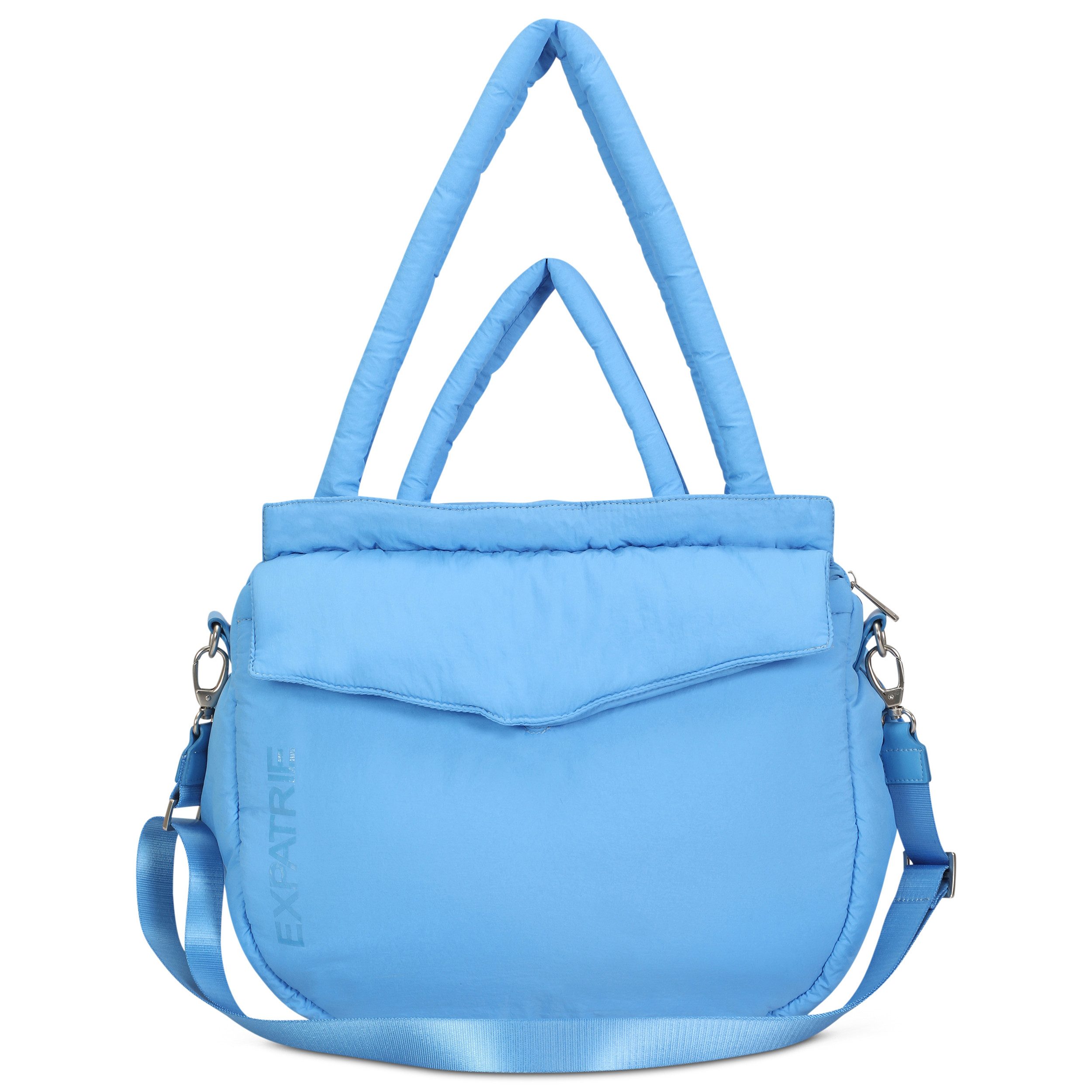 Expatrié Shopper Poppy Shopper im Puffy Design (1-tlg), Nylon Utility Tote Bag mit gepolstertem Laptopfach, Wasserabweisend