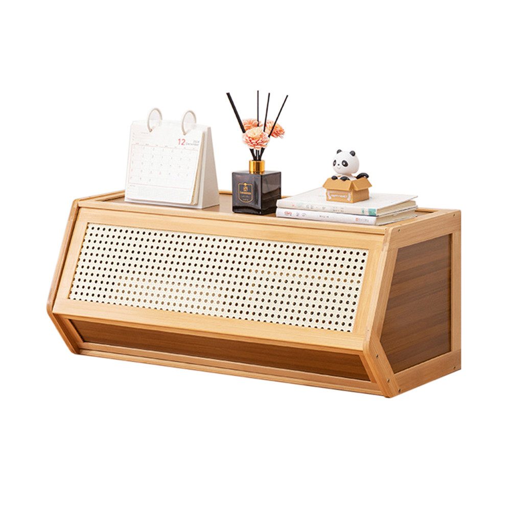 CHZIMADE Stapelbox Bambus-Schrank, stapelbare Desktop-Speicherbox (1 St), Haushalts-Wasserbar-Aufbewahrungsschrank
