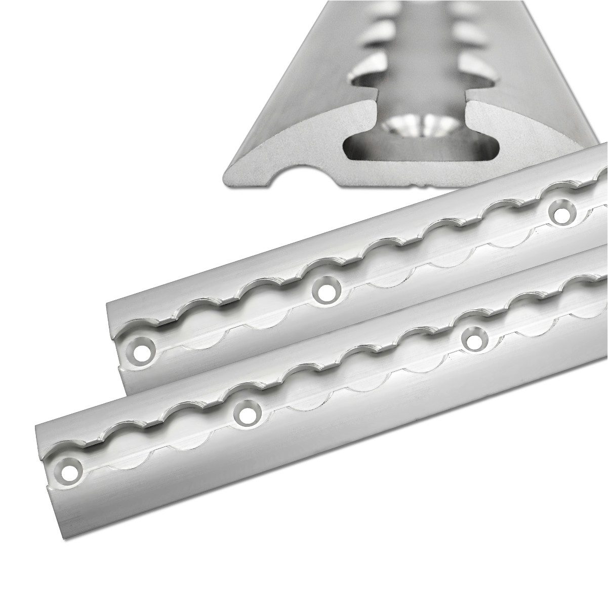 LABT Spanngurt Airlineschiene 0,5 Meter halbrund silber, TÜV zertifiziert, eloxiert (1-St)