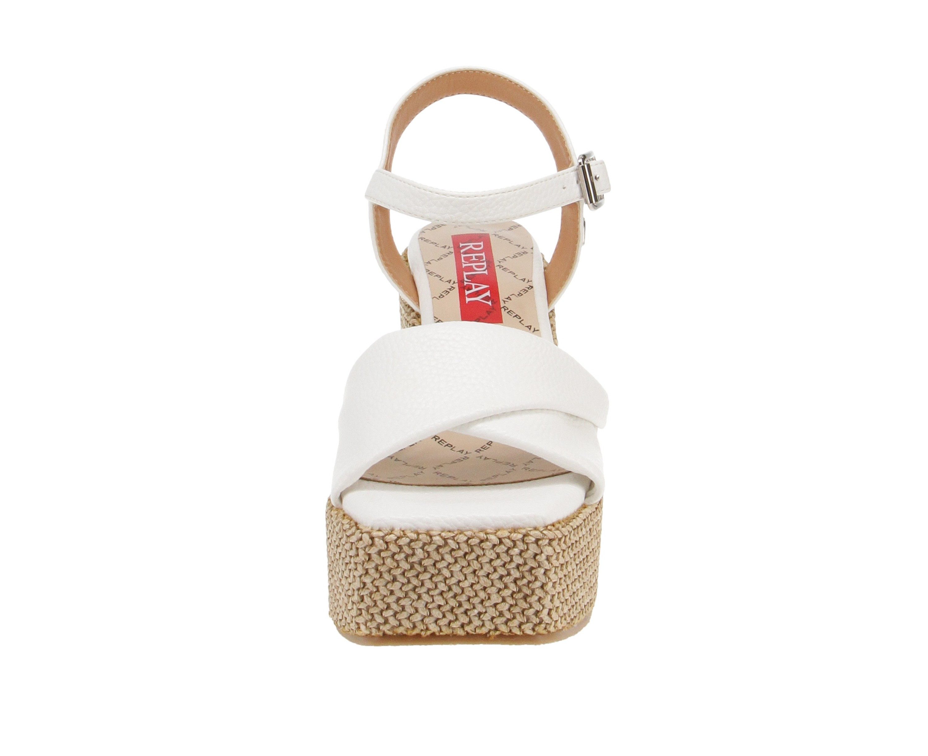 Replay Replay Wade GWP6H C0001S - Damen Schuhe Sandaletten - 061-White Sandale