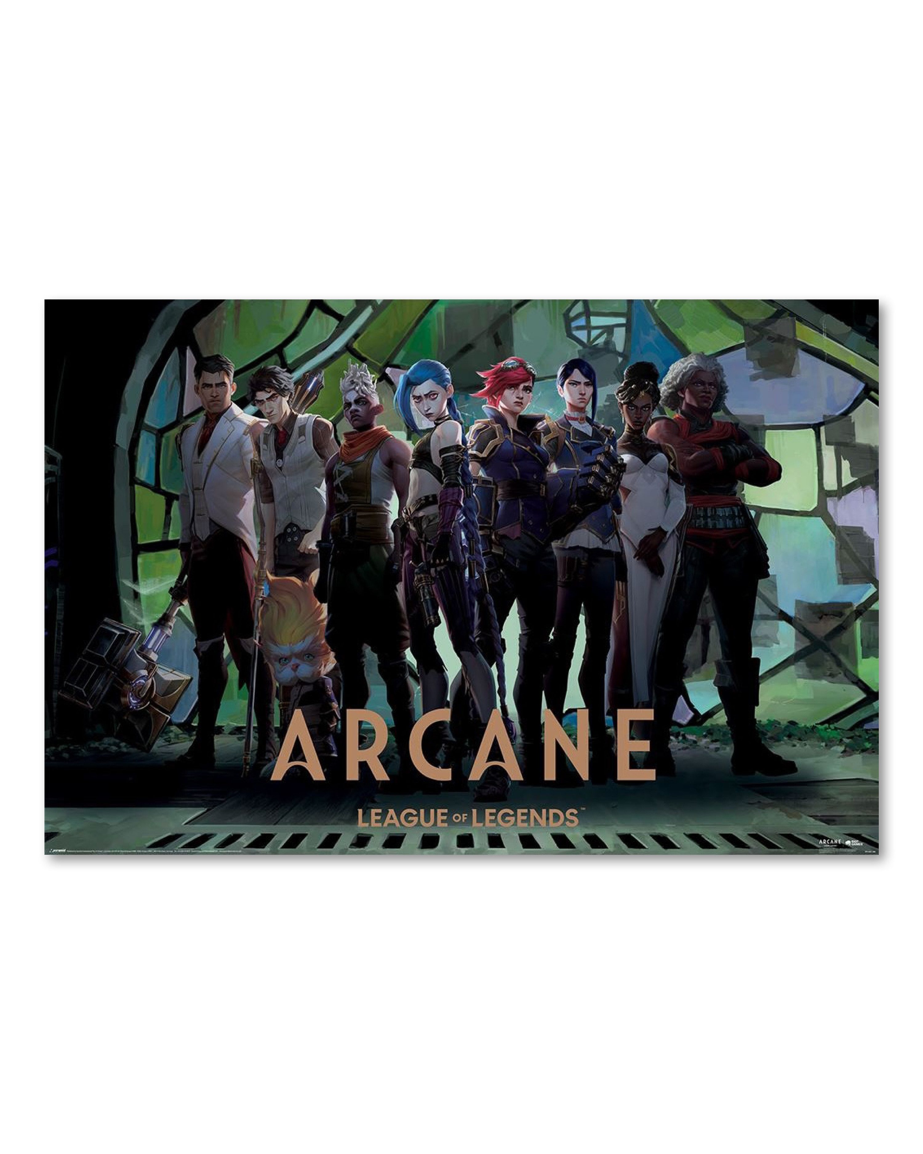 PYRAMID Poster Arcane Poster Zaun Collage League Of Legends 91,5 x 61 cm