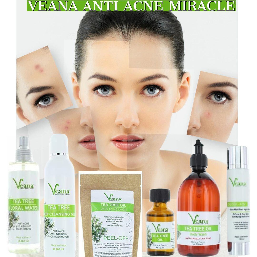 Veana Gesichtsseife ANTI AKNE TEEBAUM GESICHTSSEIFE (200ml) für fettige, unreine Haut