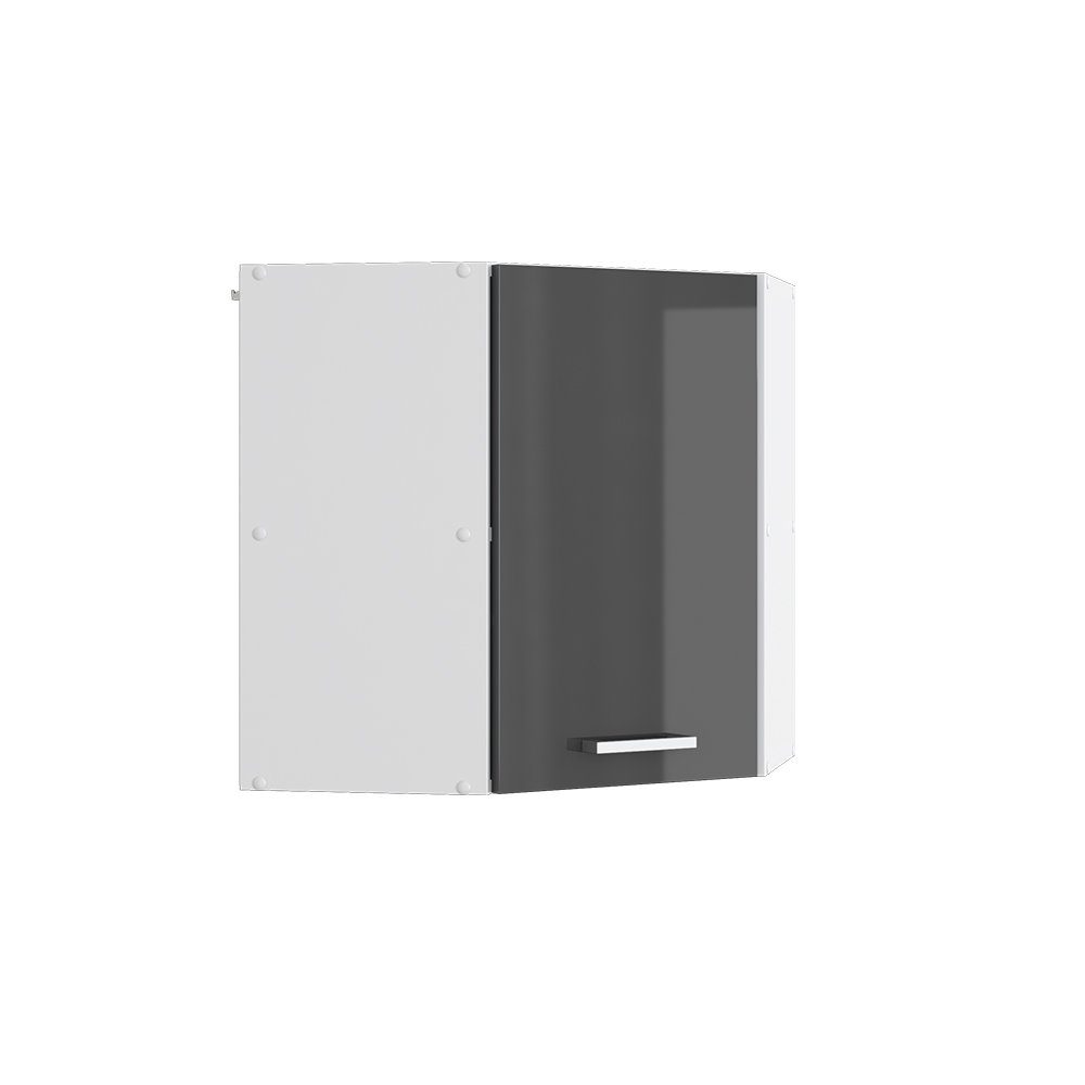 Vicco Eckhängeschrank R-Line, Anthrazit Hochglanz/Weiß, 57 günstig online kaufen