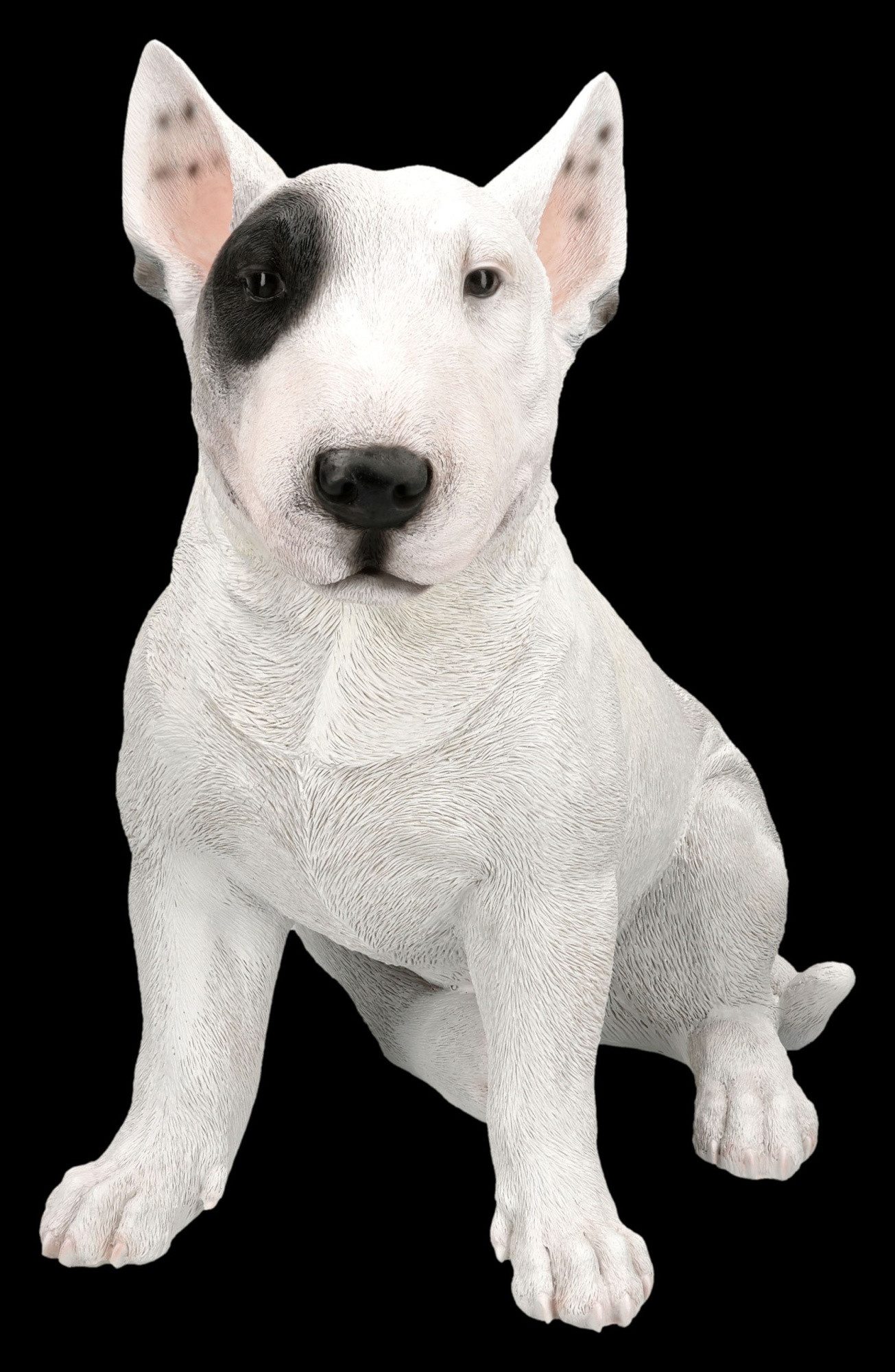 Figuren Shop GmbH Tierfigur Bull Terrier Figur - Hundestatue realistisch Tierfigur 39 cm Deko