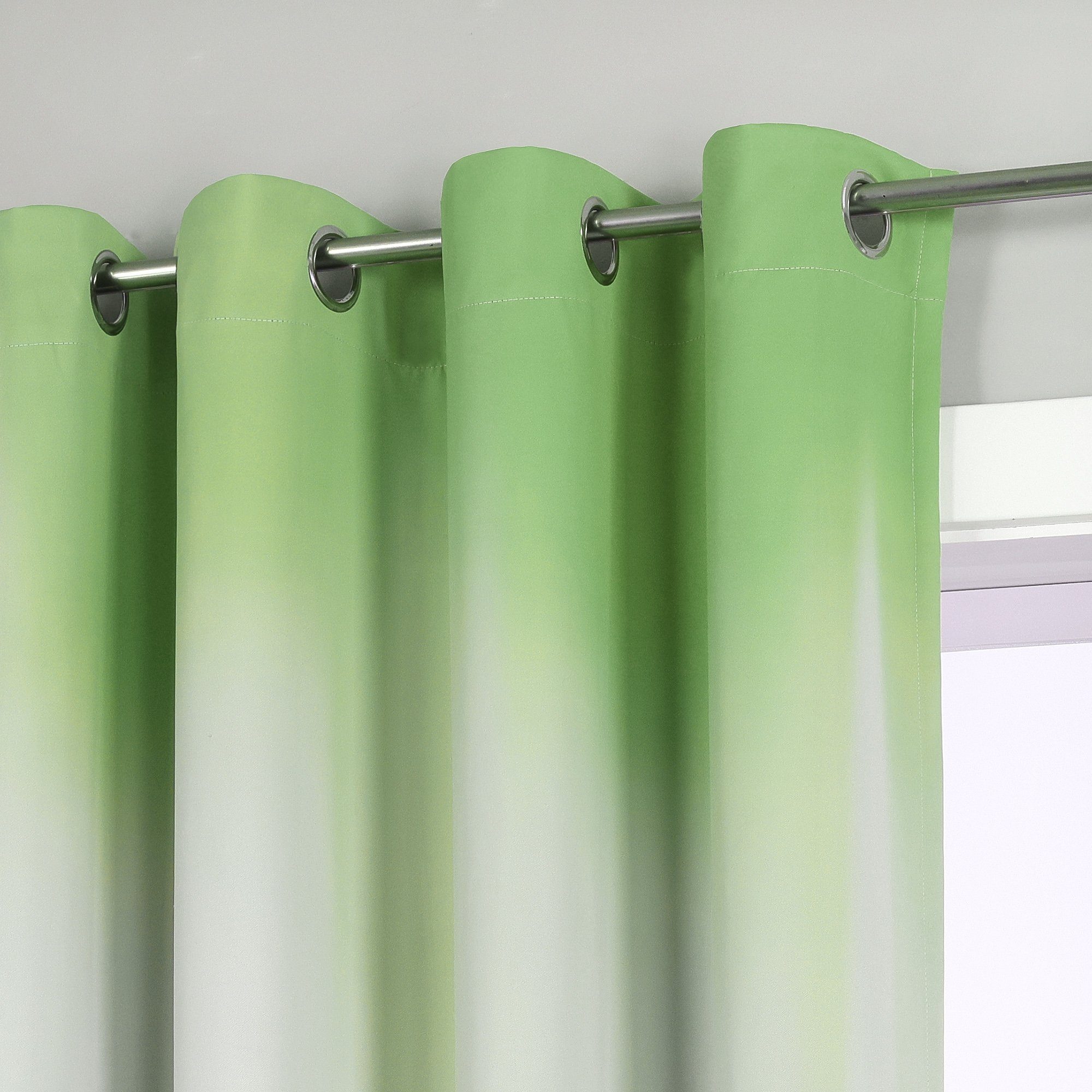 Vorhang, Tie-Dye Joyswahl, grün Kunst (1 blickdicht, St), Ösen