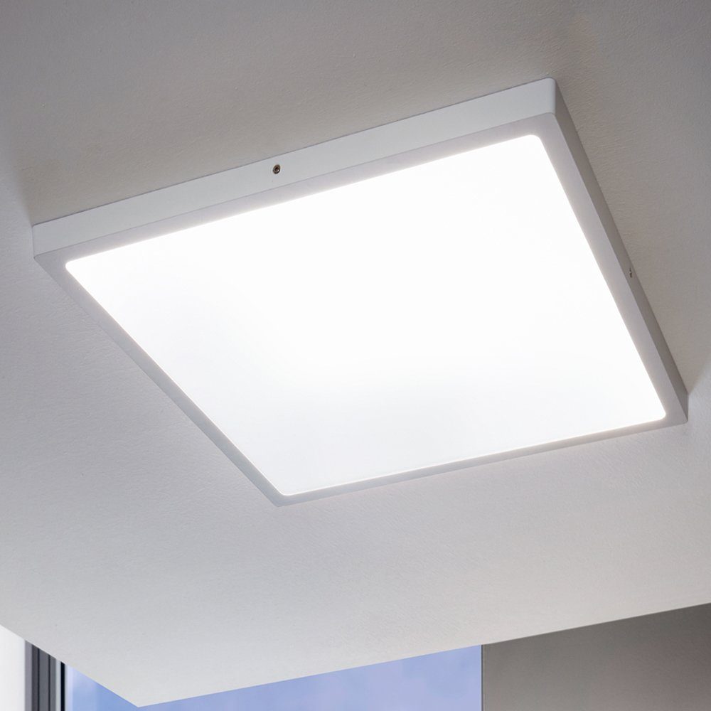 EGLO Aufbauleuchte FUEVA 1, LED fest integriert, Neutralweiß, schlankes Design, nur 3 cm hoch