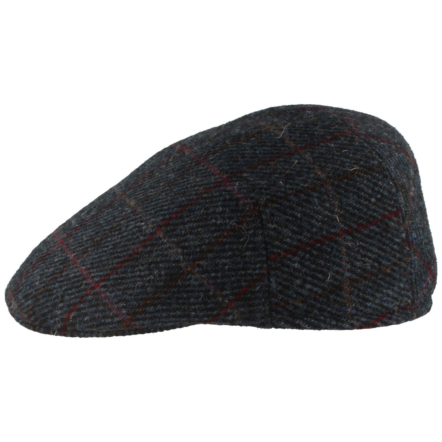 Breiter Schiebermütze Harris-Tweed knautschbare Flatcap Schirmmütze / Hut-B günstig online kaufen