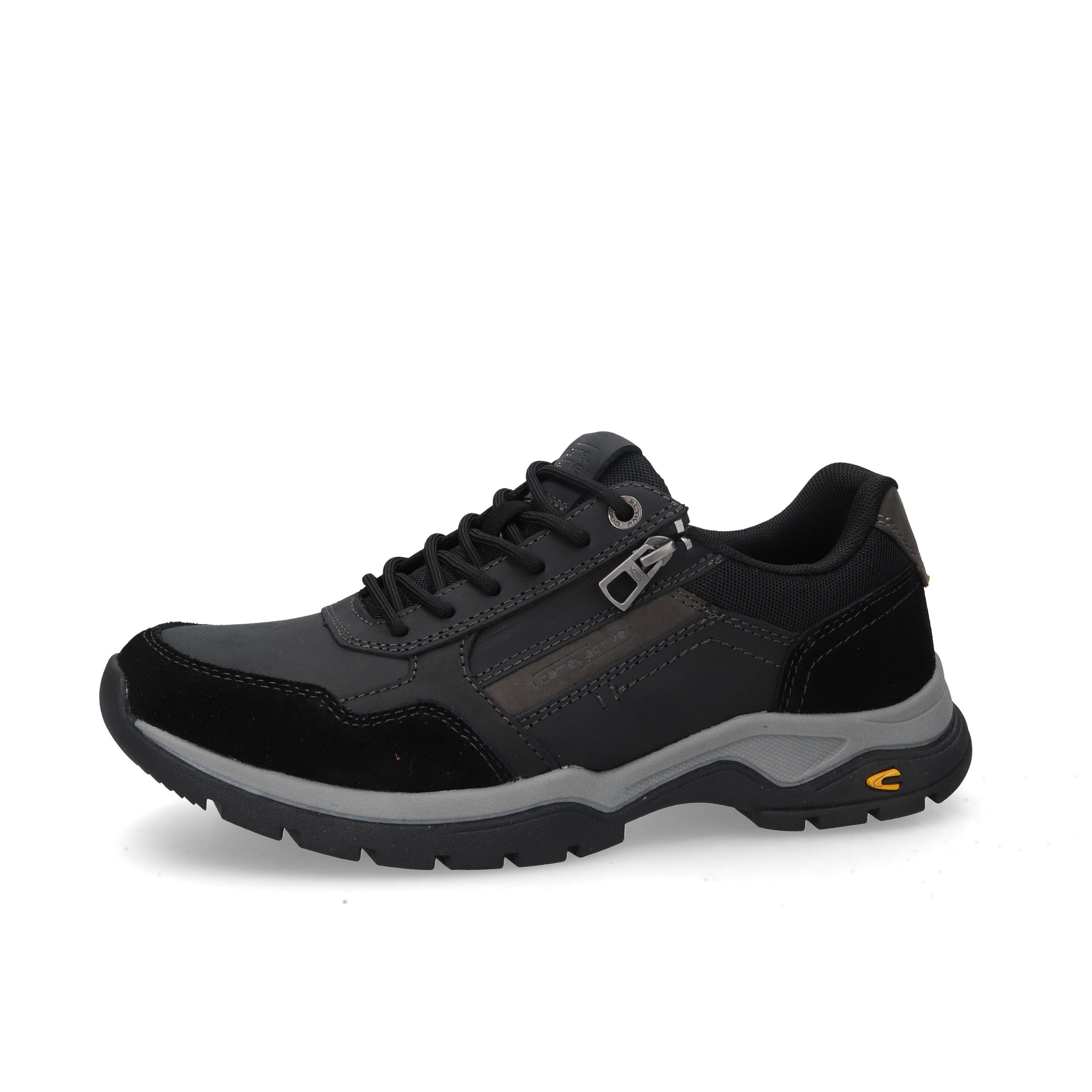 camel active Sneaker crazy horse/split SCHWARZ Sneaker