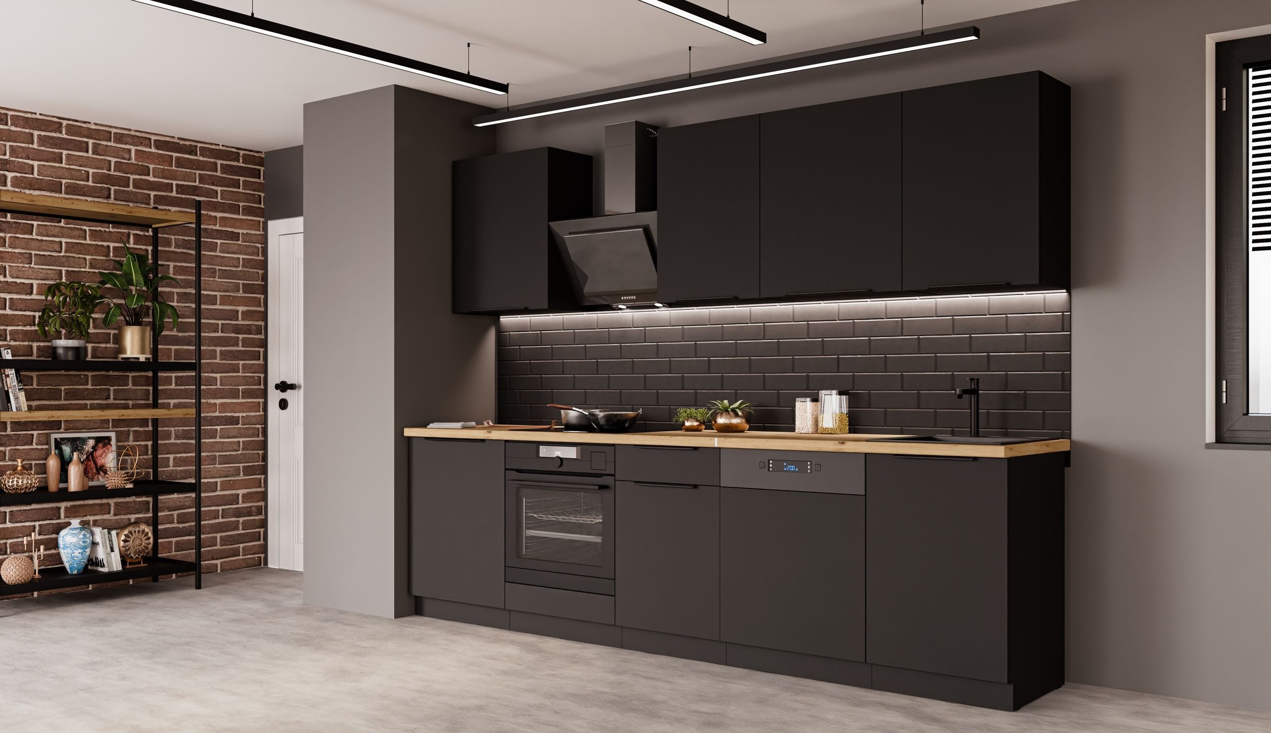 Küchen-Preisbombe Küchenzeile SIENA BASIC 280 cm Küchenblock Küche Einbaukü günstig online kaufen