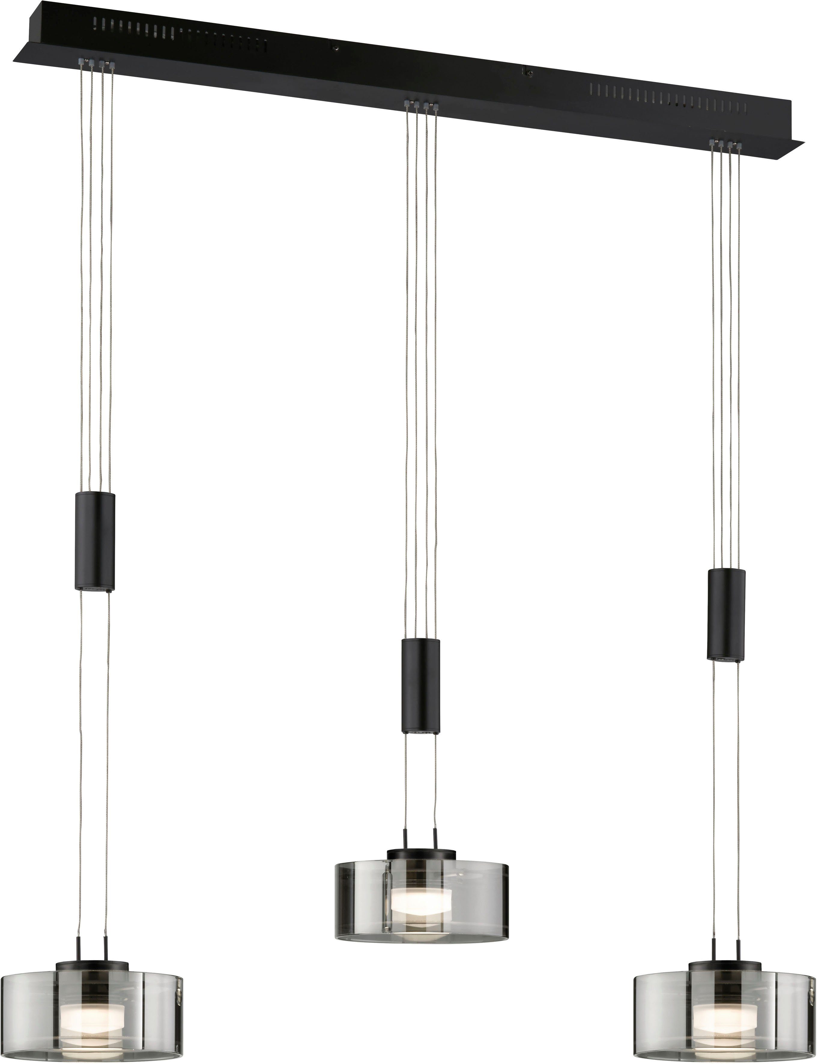 FISCHER & HONSEL Pendelleuchte Lavin, Dimmfunktion, LED fest integriert, Warmweiß, langlebige LED, dimmbar