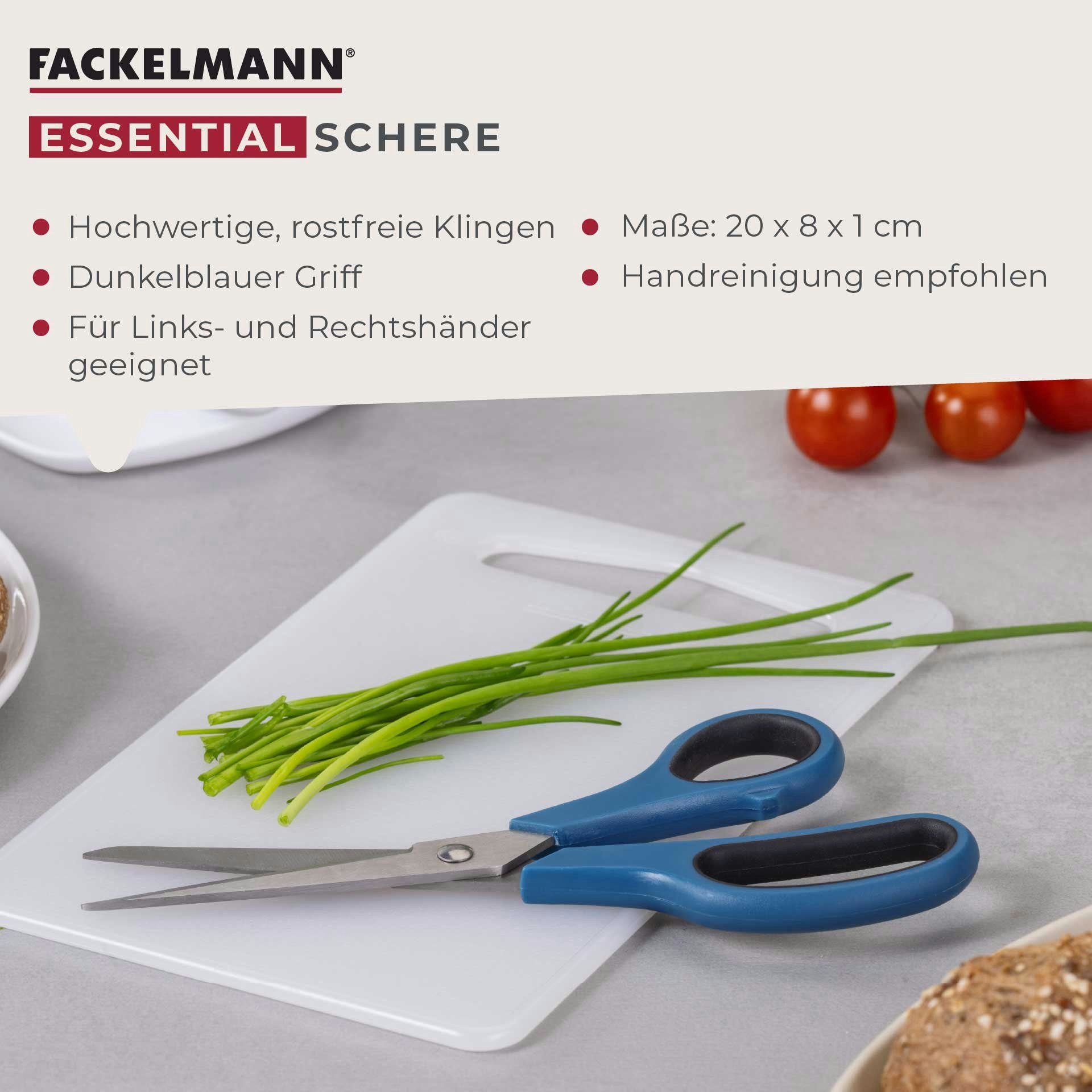 FACKELMANN Universalschere Multifunktions-Schere, Haushaltsschere, Küchenschere, Arbeitsschere