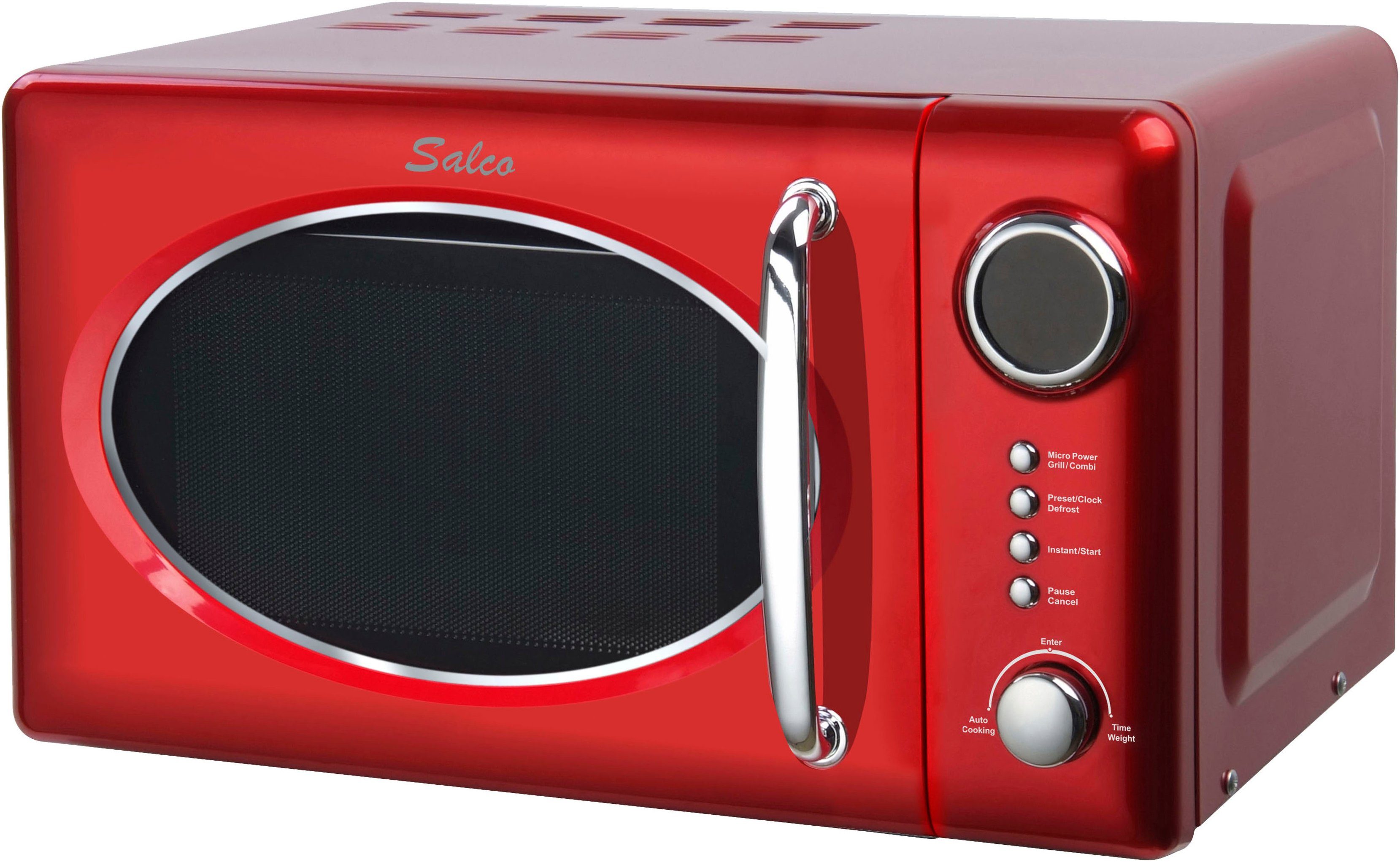 SALCO Mikrowelle SRM-20.5G, Grill, Mikrowelle, 20 l, im Retrostyle