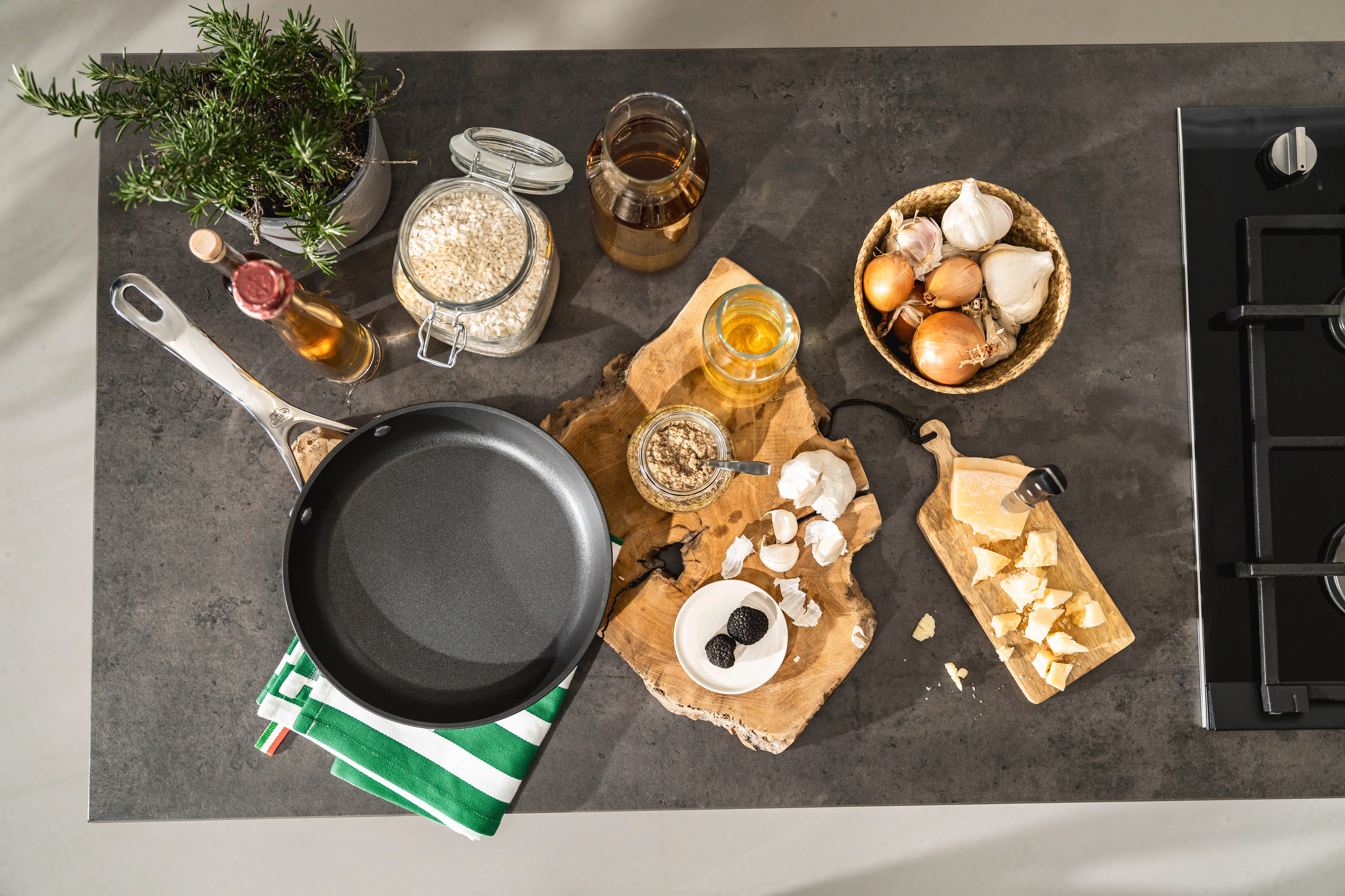 BALLARINI Bratpfanne Alba, Aluminium, Antihaftbeschichtung, Induktion, Bimetall-Boden, Ergonomischer Griff