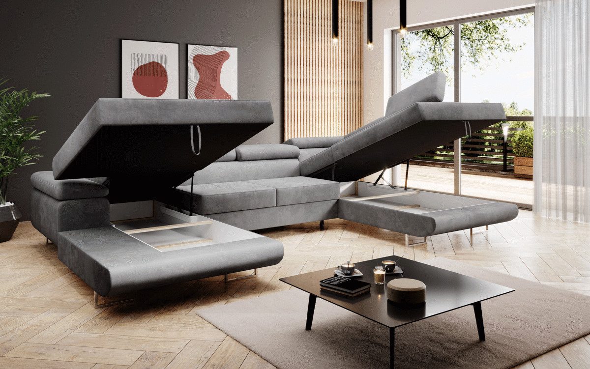 Luxusbetten24 Schlafsofa Designer Sofa Lago, mit günstig online kaufen