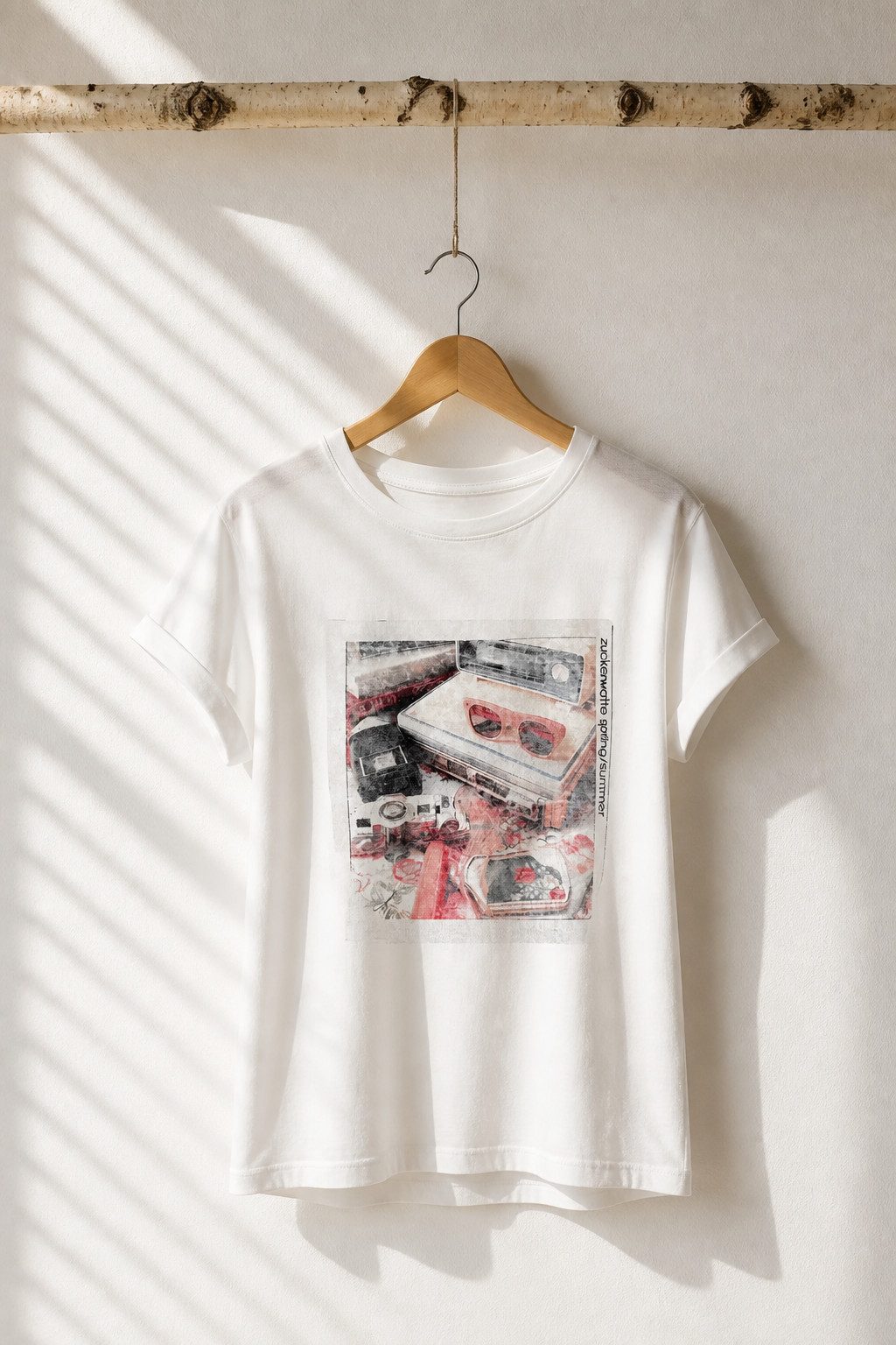 Zuckerwatte Print-Shirt 78193 aus 100% Baumwolle, modische Form