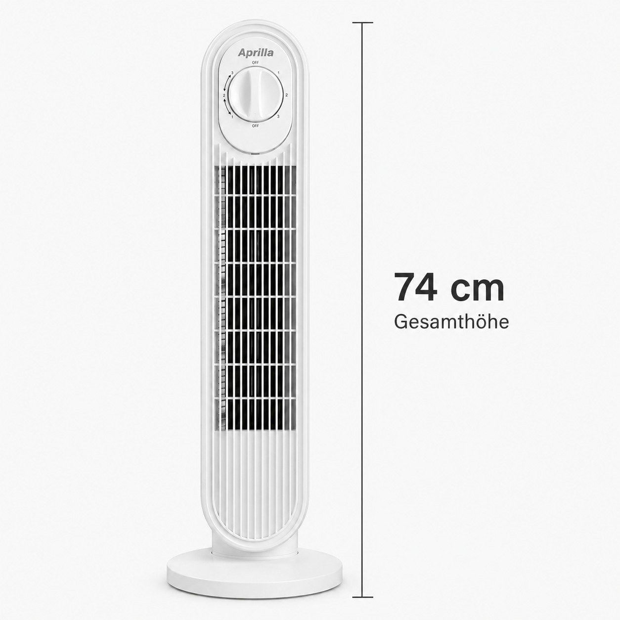 Opviq Standventilator Aprilla Kiwi - 7429, Kühlventilator mit 3 Geschwindigkeitsstufen,80° Oszillation – Bild 5 von 5