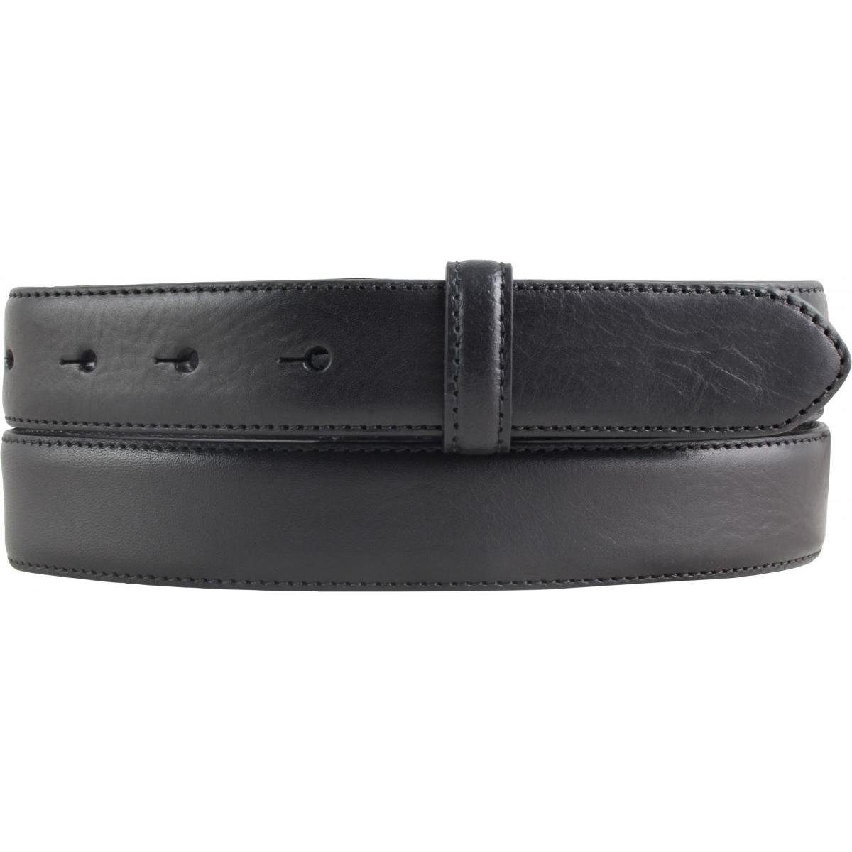 BELTINGER Ledergürtel Gürtel aus Vollrindleder mit Naht 2,5 cm ohne Schnall günstig online kaufen