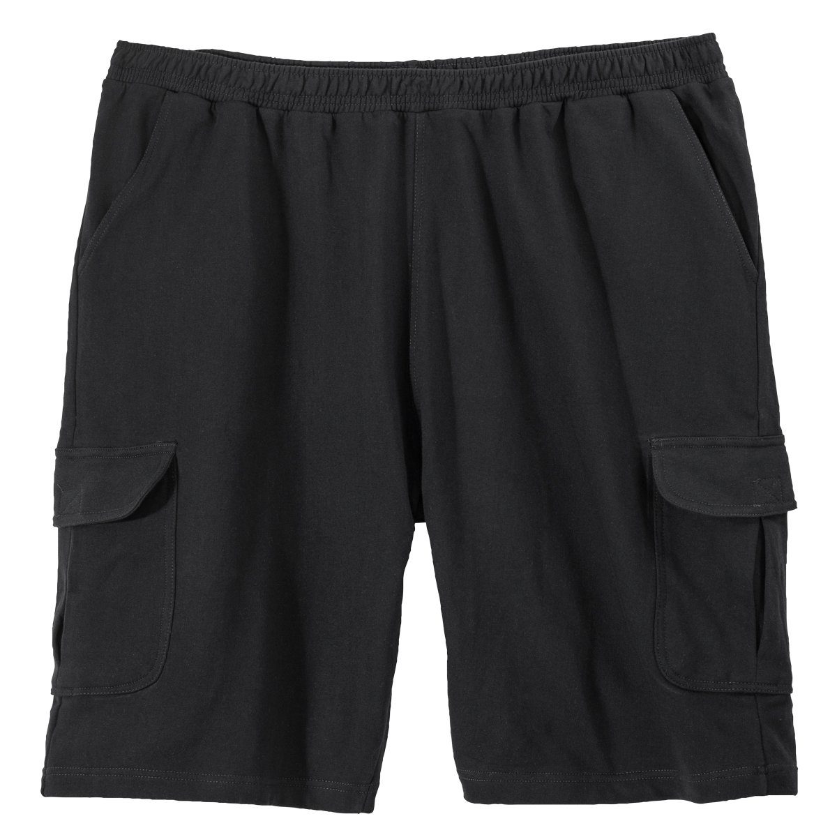 ADAMO Cargoshorts Übergrößen Sweat-Cargoshorts schwarz Adamo