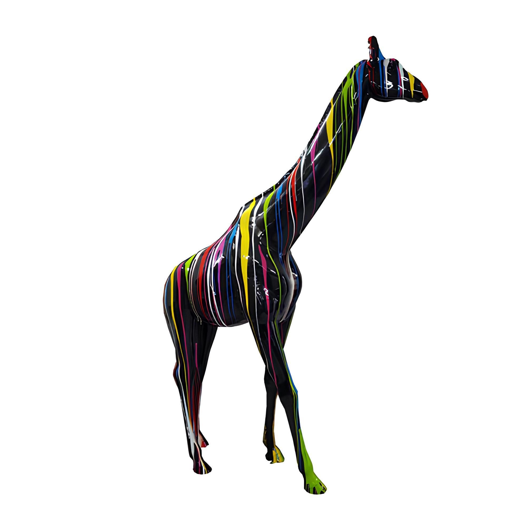 Xlmoebel Dekofigur Moderne Giraffen-Skulptur aus Kunststoff für stilvolle Akzente (Skulptur P169-320cm), Hergestellt in Europa