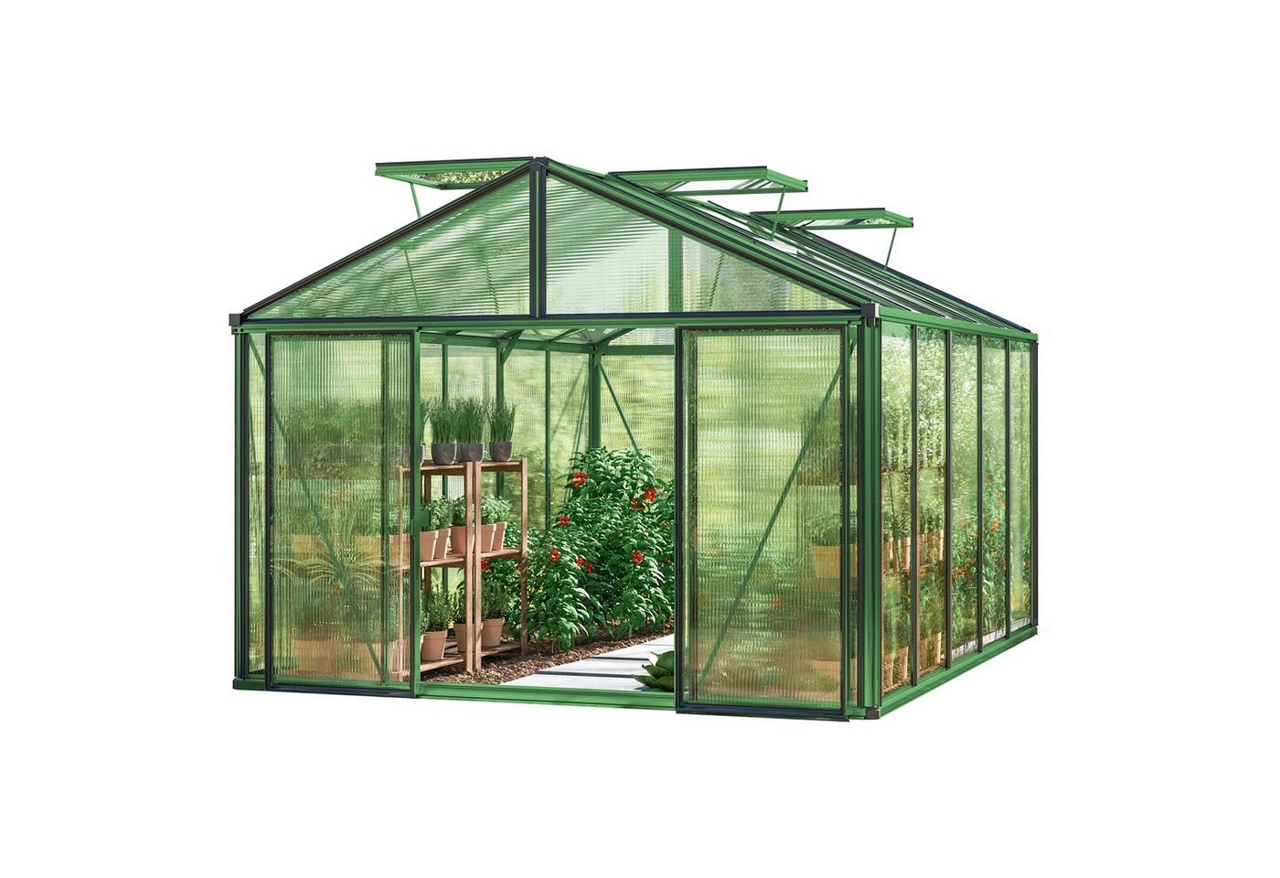 GFP Gewächshaus Diamas 21 Light Farbe M... GFP Gewächshaus Diamas 21 Light Farbe M...