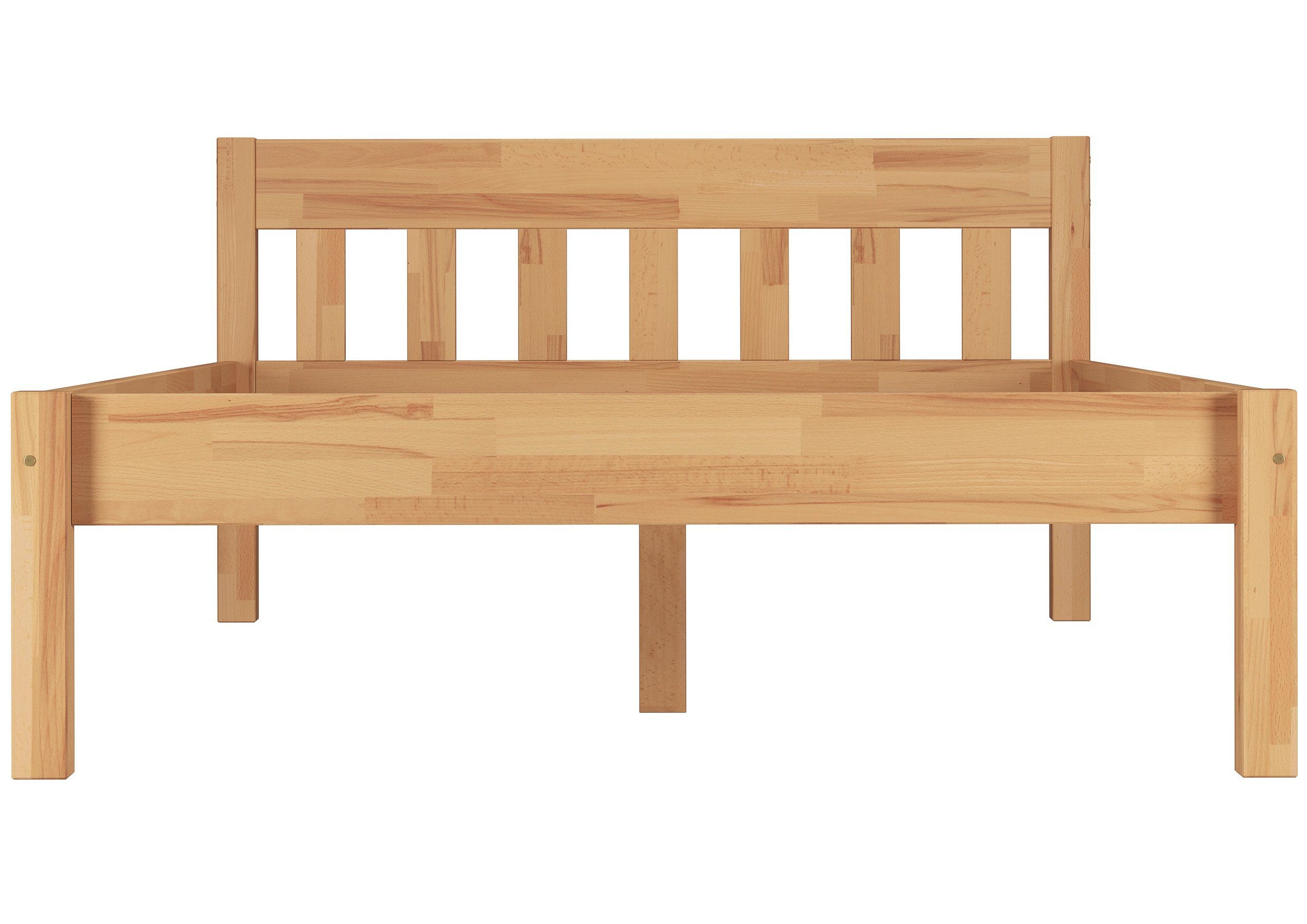 ERST-HOLZ 120x200, geölt Jugendbett Futonbett Buche Bett Buchegeölt massiv Einzelbett