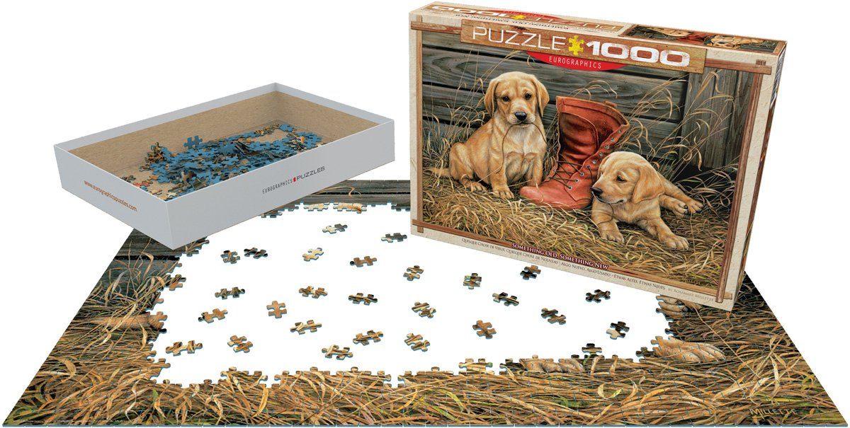 auf 68x48 Puzzleteile - im cm, Puzzle empireposter Hundewelpen dem Teile Bauernhof Puzzle 1000 Format