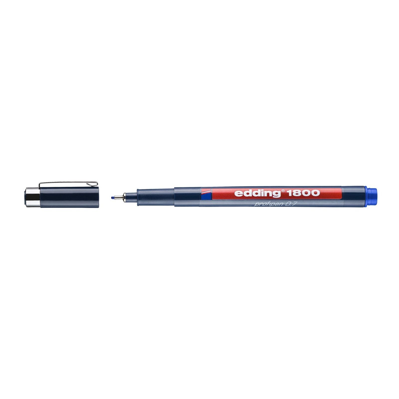 edding Tintenfeinschreiber Präzisionsfeinschreiber 0,7 mm edding 1800, (Stück) Blau | Fineliner