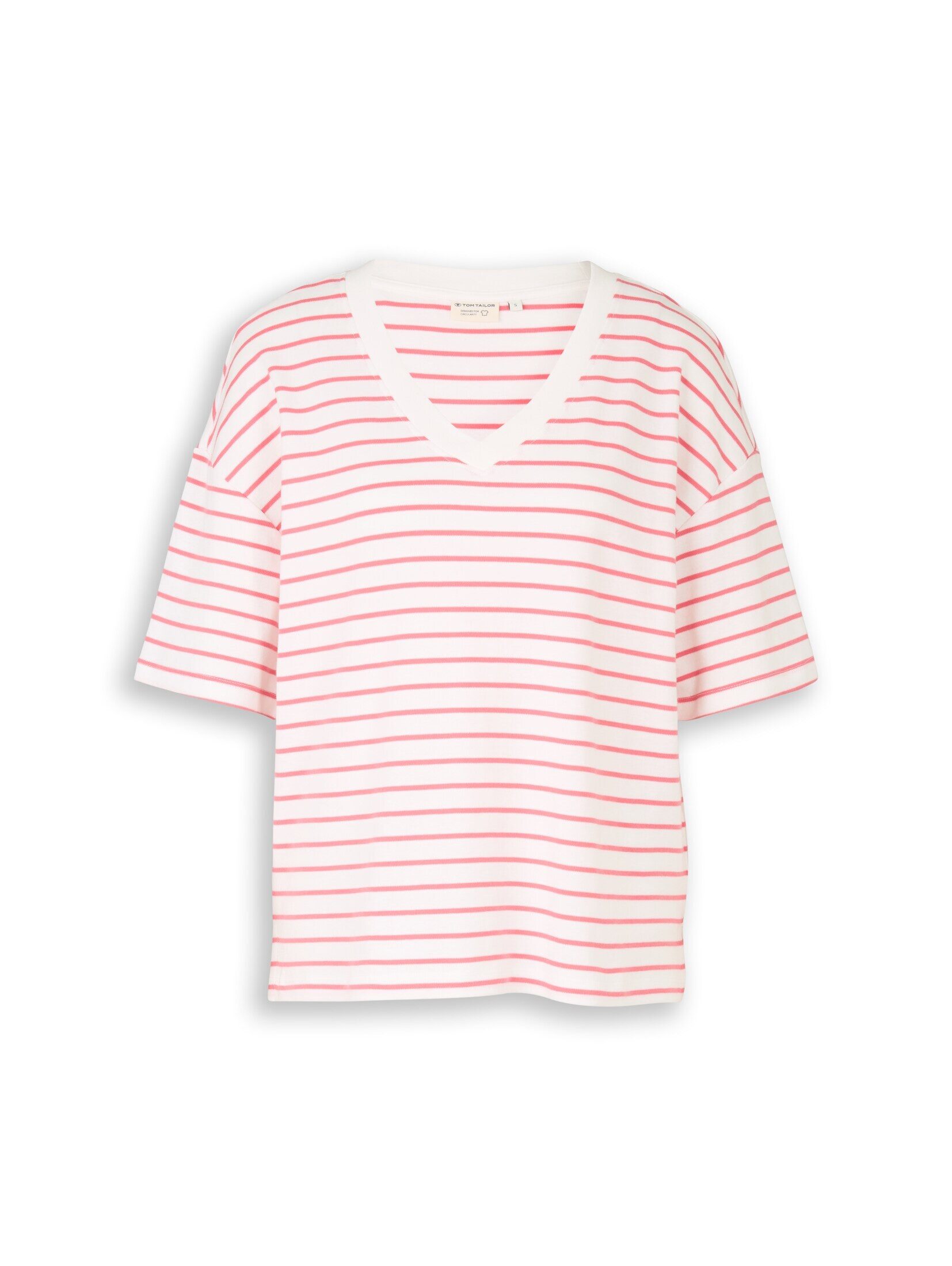 TOM TAILOR T-Shirt T-Shirt Oversize T-Shirt mit Streifenmuster