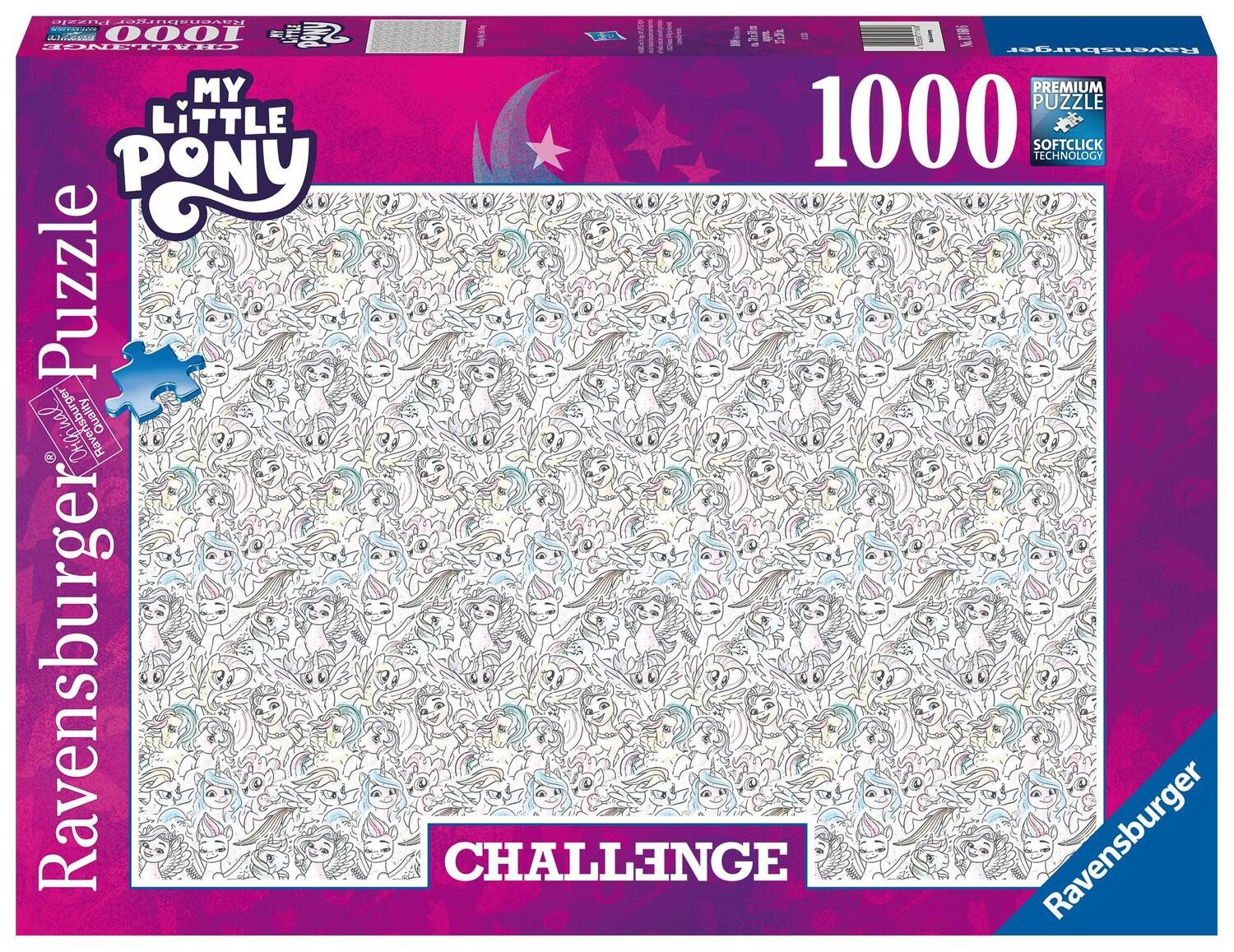 Ravensburger Puzzle Ravensburger Puzzle 17160 - My Little Pony - 1000 Teile Challenge..., 1000 Puzzleteile