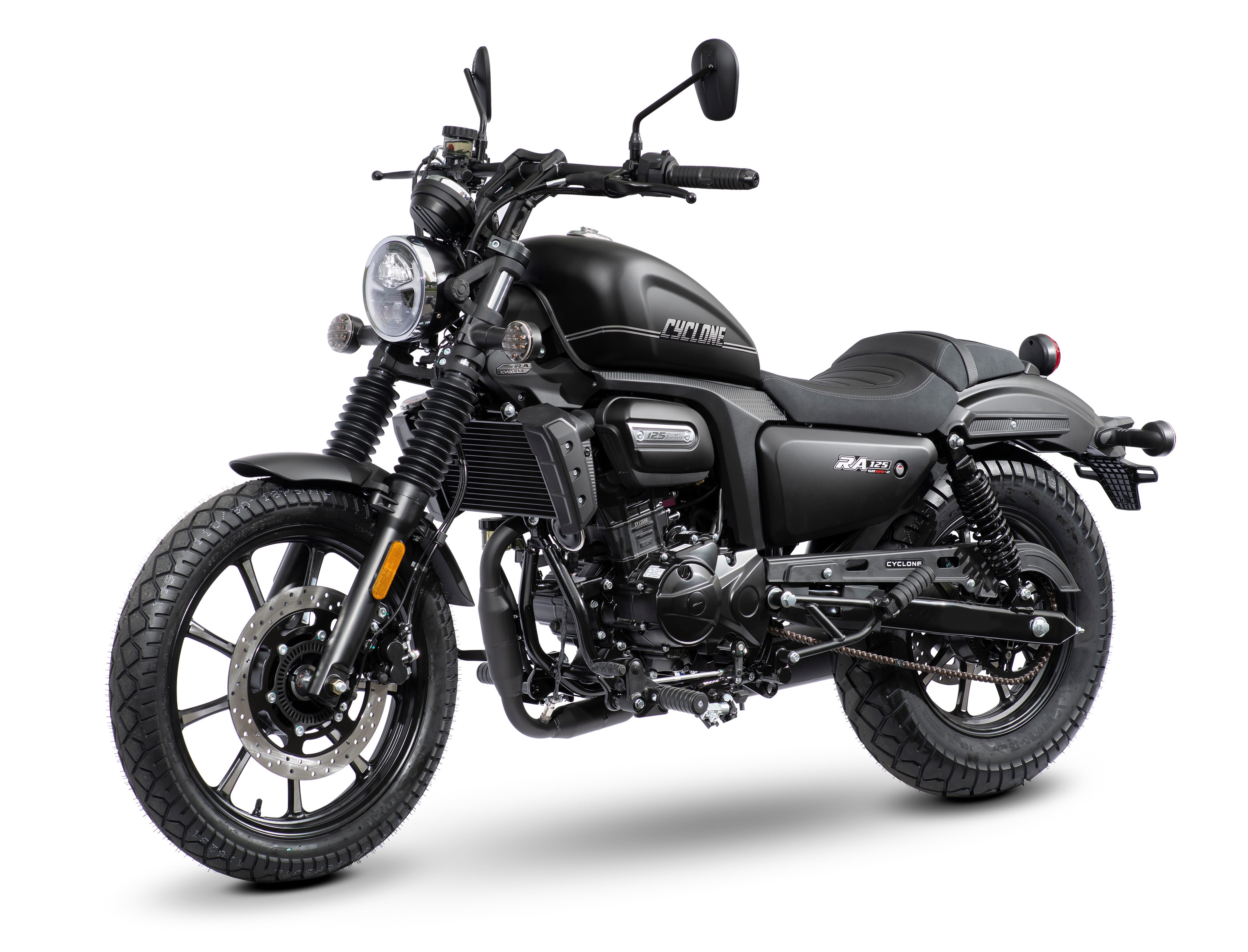 Cyclone Motorrad RA125 Plus, 125, E5+, Cruiser, 124 ccm, 99 km/h, Euro 5+, 11 kW, 15 PS, ABS, 125er Chopper, digitales Cockpit