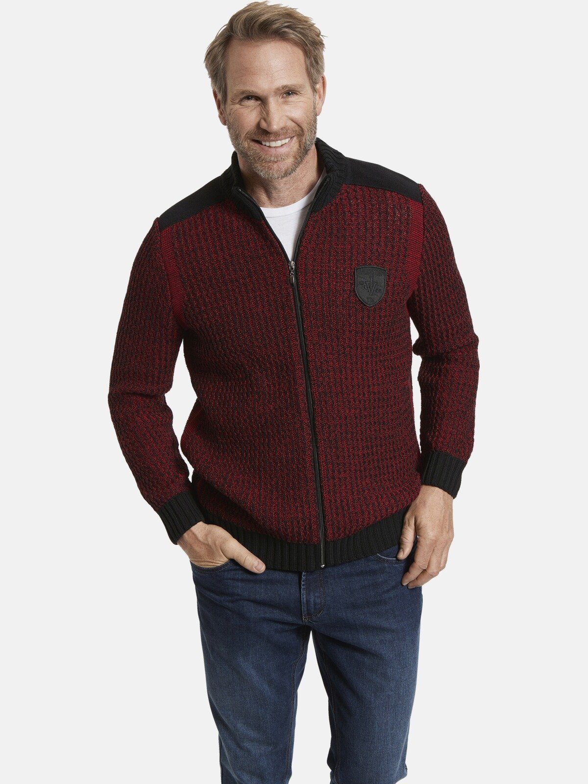 Jan Vanderstorm Strickjacke HALSTEN mit komfortabler günstig online kaufen