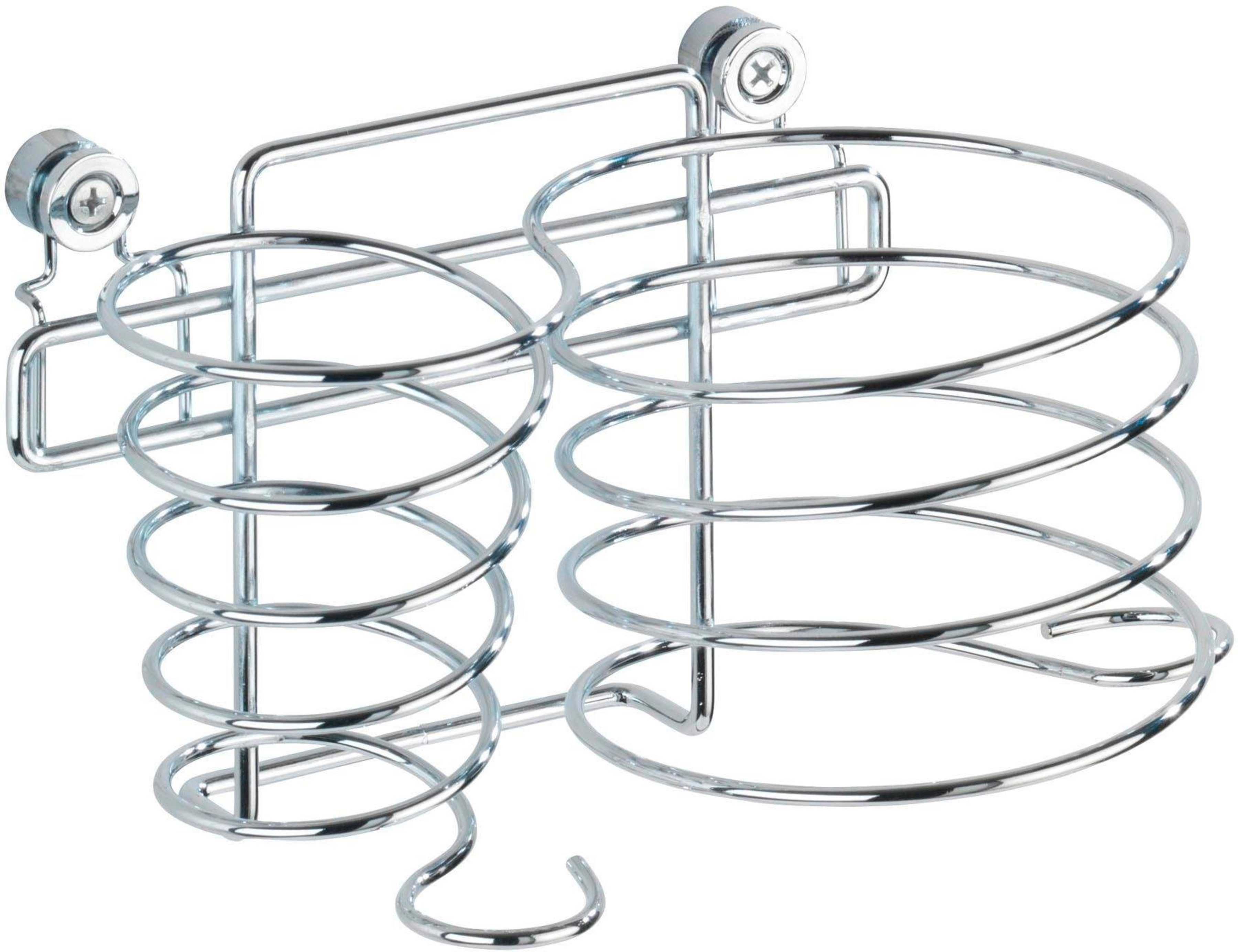 WENKO Classic Haartrocknerhalter, (für 2 Elektrogeräte), Zur Aufbewahrung  von HaarHaartrockner und Glätteisen