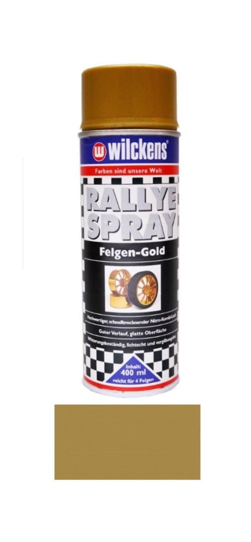 Wilckens Farben Sprühlack ml Rallye Spray Felgen Gold 400