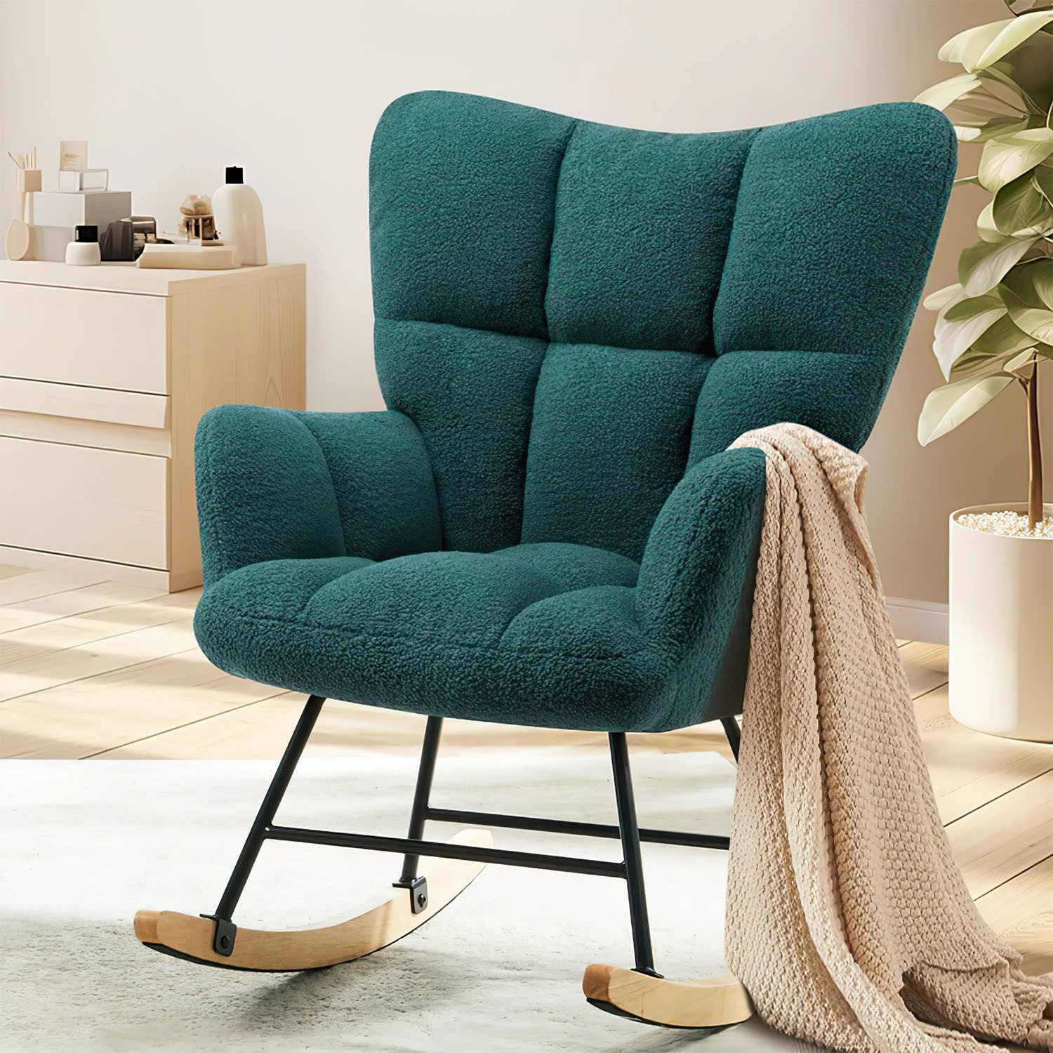 SURFOU Schaukelstuhl Schaukelsessel Rocking Chair Schwingsessel günstig online kaufen